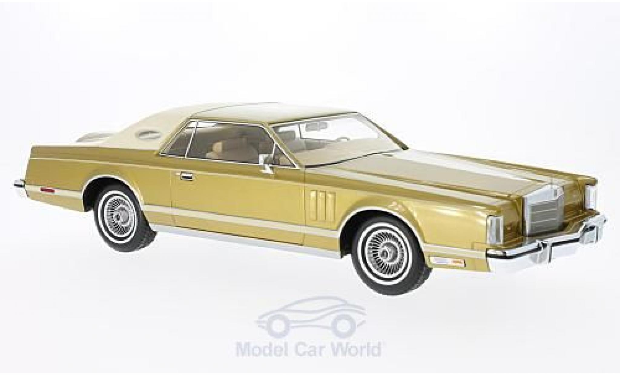 Lincoln Continental 1978 1/18 BoS Models MkV Coupe gold/beige 1978 modellino in miniatura