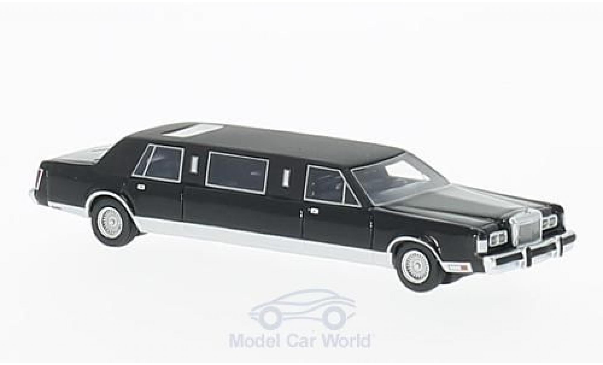 Lincoln Town Car 1/87 BoS Models Stretchlimousine nero 1985 modellino in miniatura