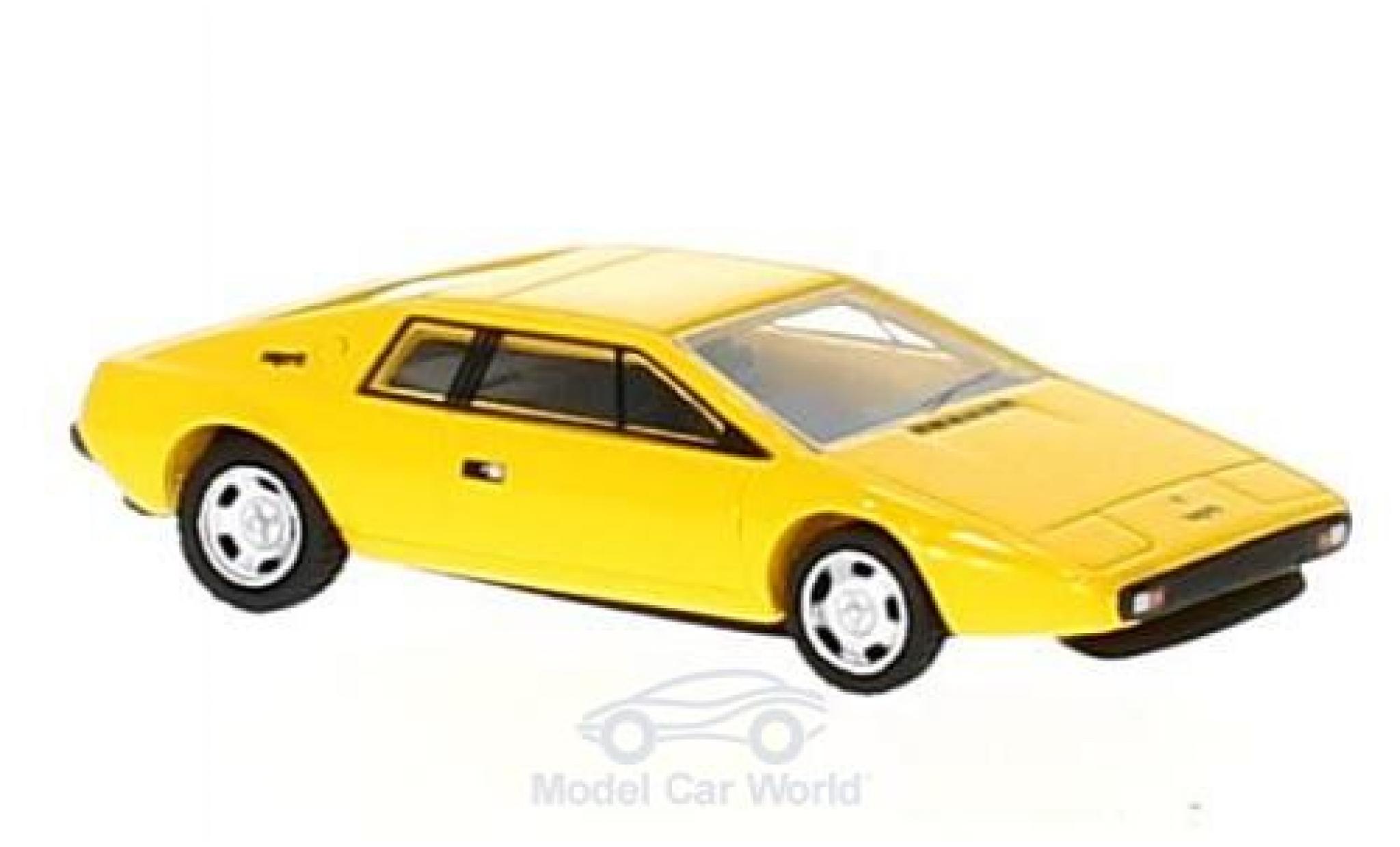 Lotus Esprit 1/87 BoS Models S1 giallo RHD 1977 modellino in miniatura