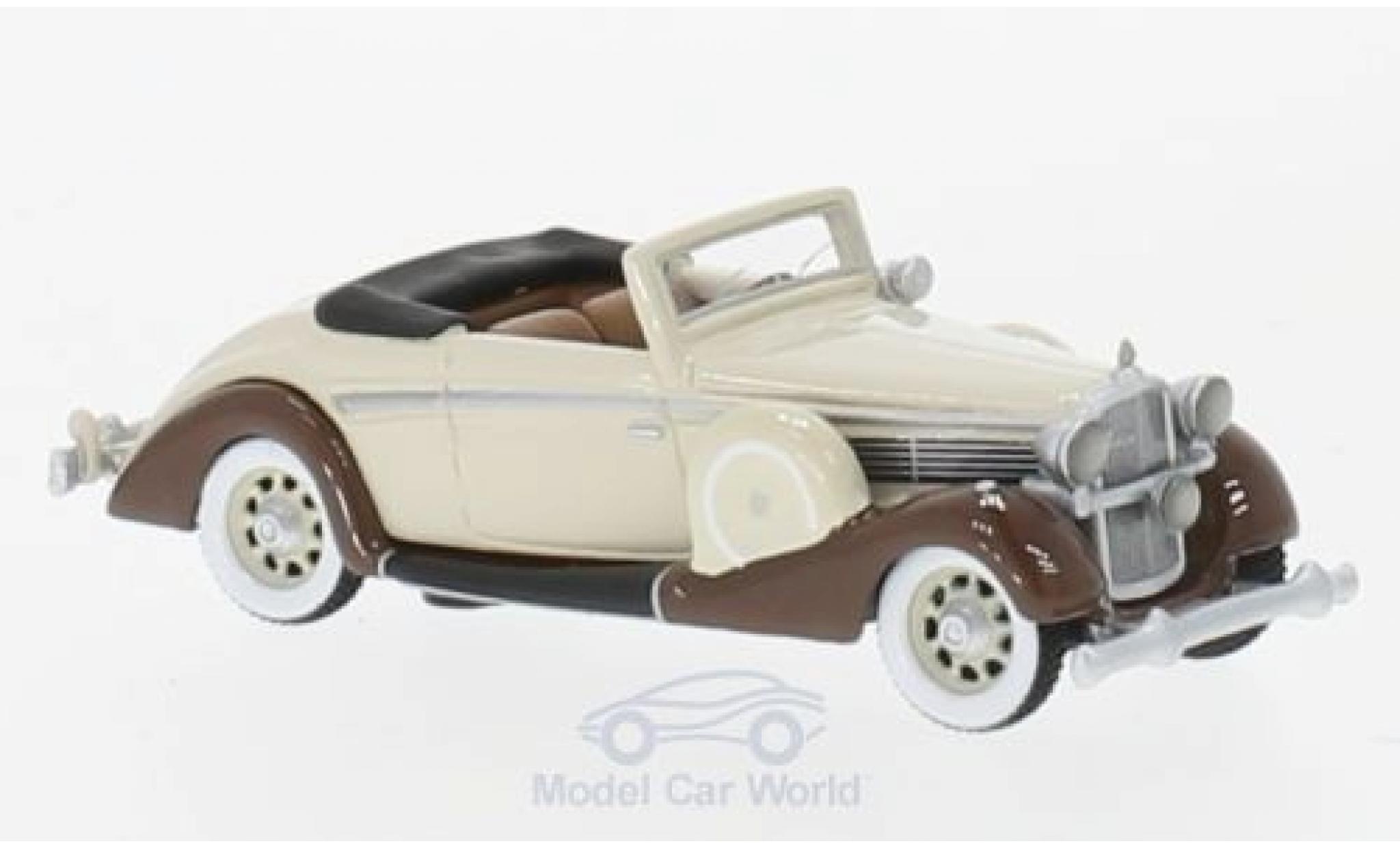 Maybach SW 1/87 BoS Models 38 Cabriolet Spohn beige/marroneee 1937 modellino in miniatura