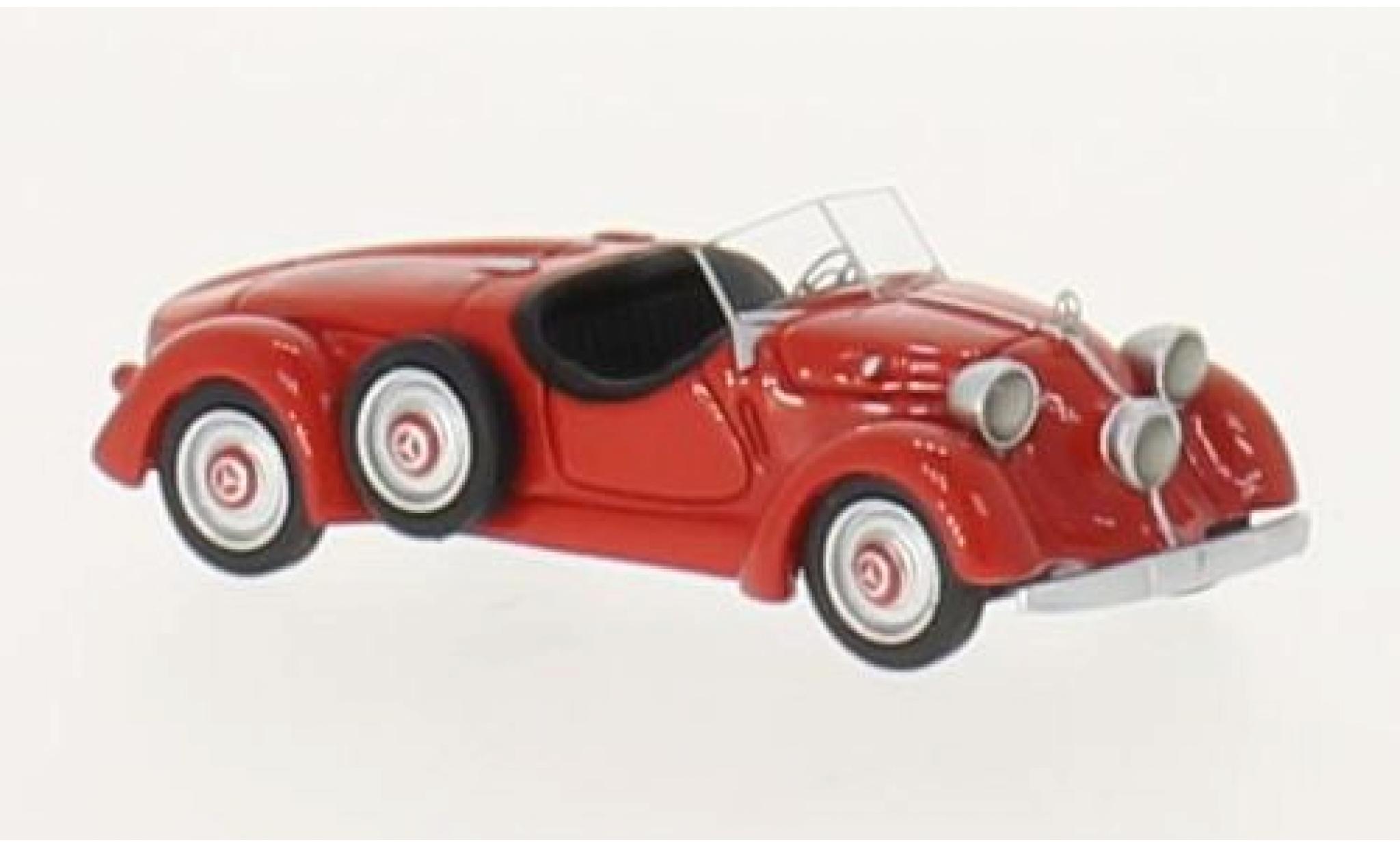Mercedes 150 1/87 BoS Models (W30) Sport Roadster rosso 1935 modellino in miniatura