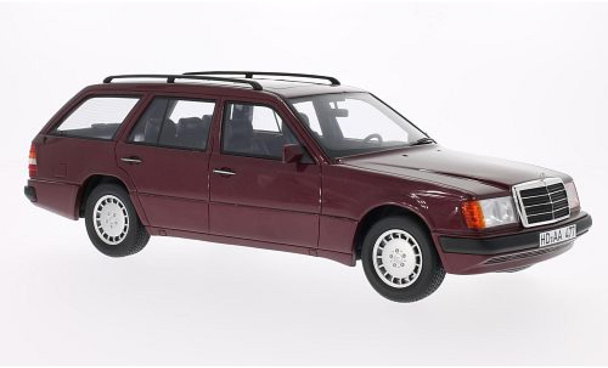 Mercedes 300 1/18 BoS Models TE (S124) metallico rosso 1990 modellino in miniatura