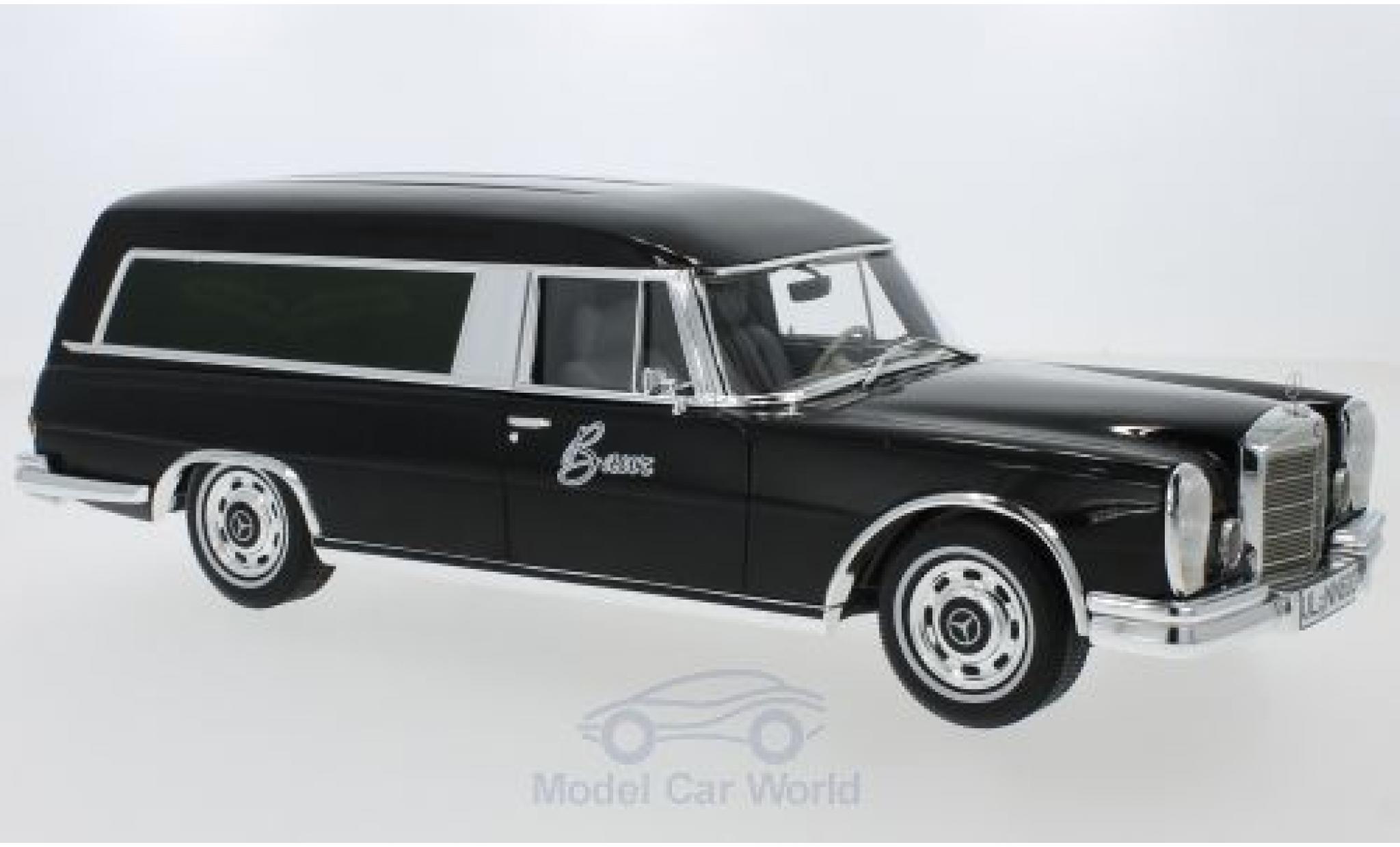 Mercedes 600 1/18 BoS Models Pollmann nero 1969 modellino in miniatura
