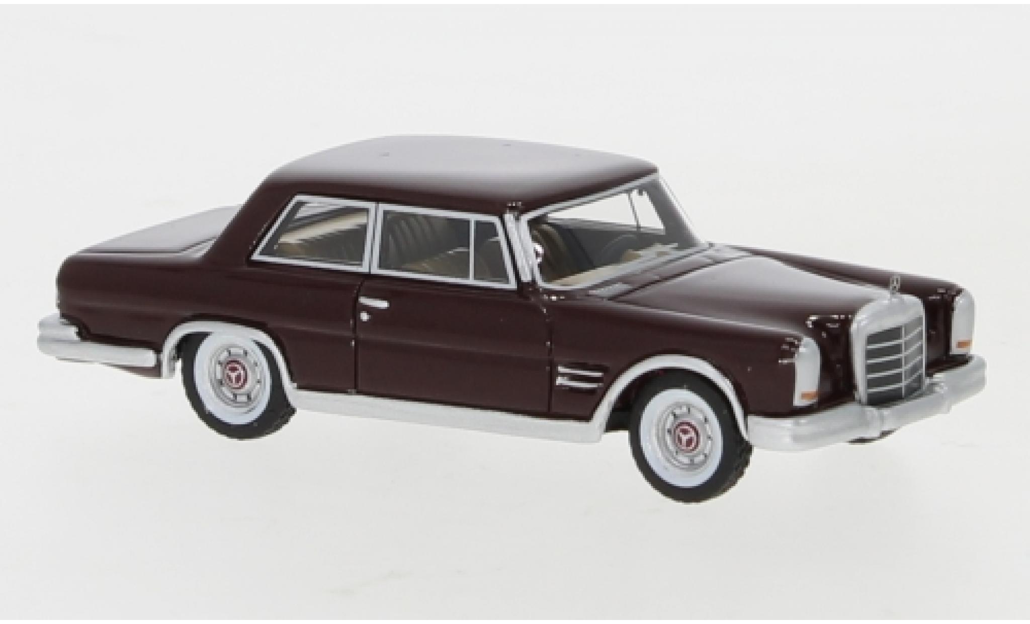 Mercedes 600 1/87 BoS Models (W100) Nallinger Coupé rosso 1963 modellino in miniatura