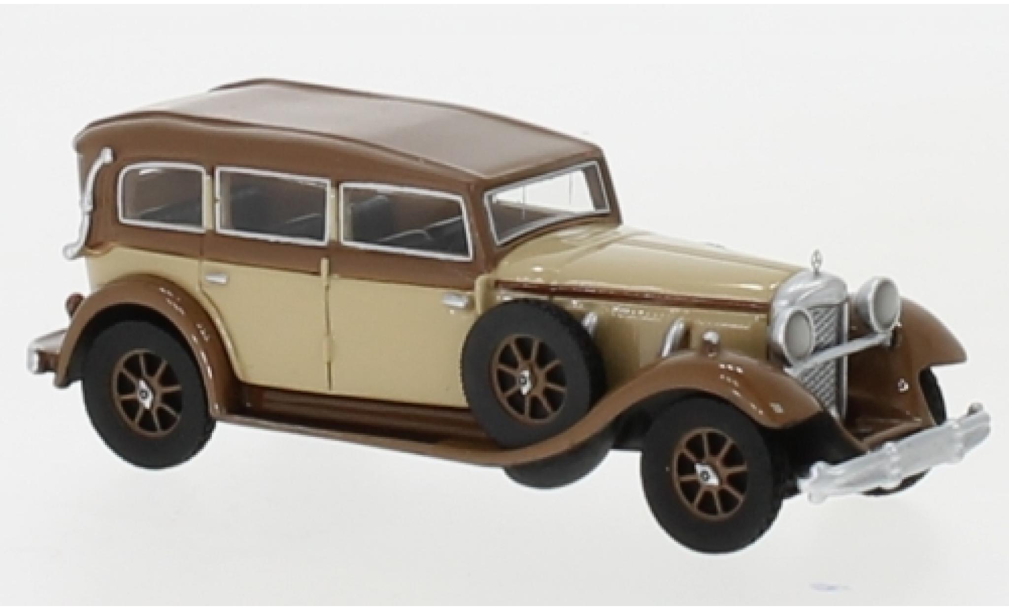 Mercedes 770 1/87 BoS Models (W07) Closed Convertibile beige/marroneee RHD 1930 modellino in miniatura