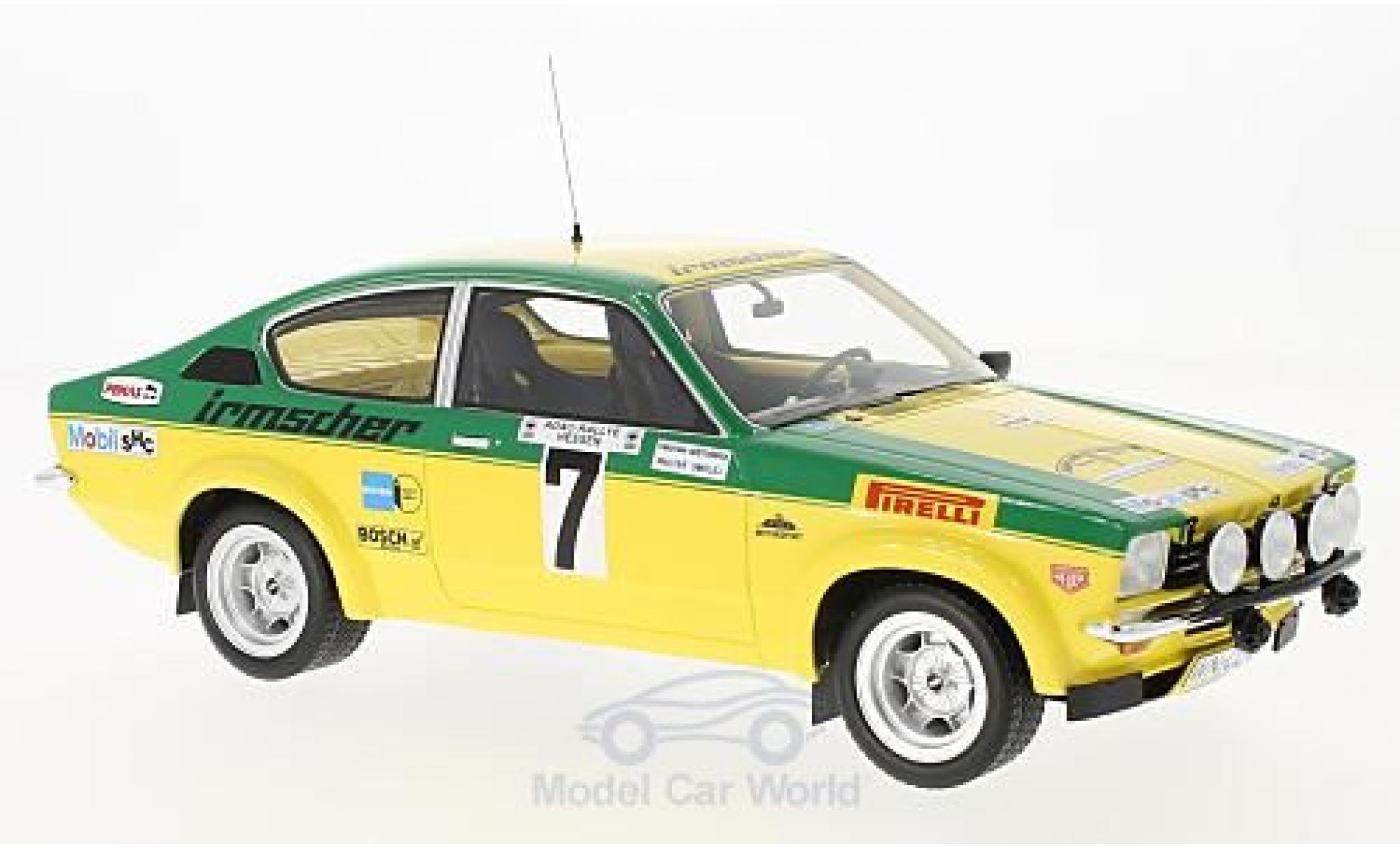 Opel Kadett GT 1/18 BoS Models C GT/E No.7 Rallye DM Rallye Hessen 1976 W.Smolej/C.Geistdörfer modellino in miniatura