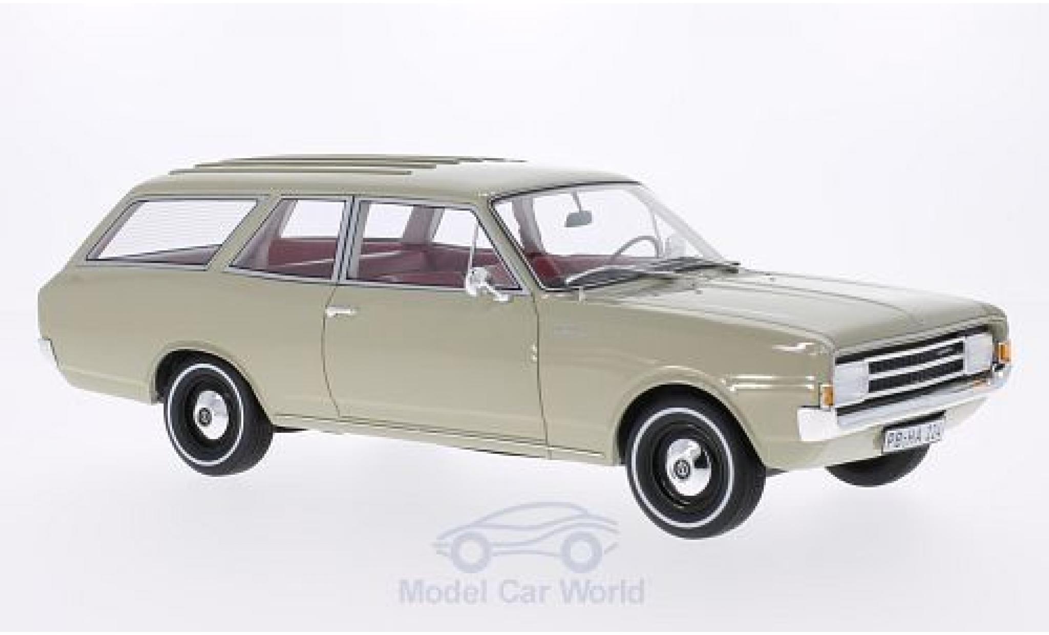 Opel Rekord 1/18 BoS Models C Caravan beige 1970 modellino in miniatura