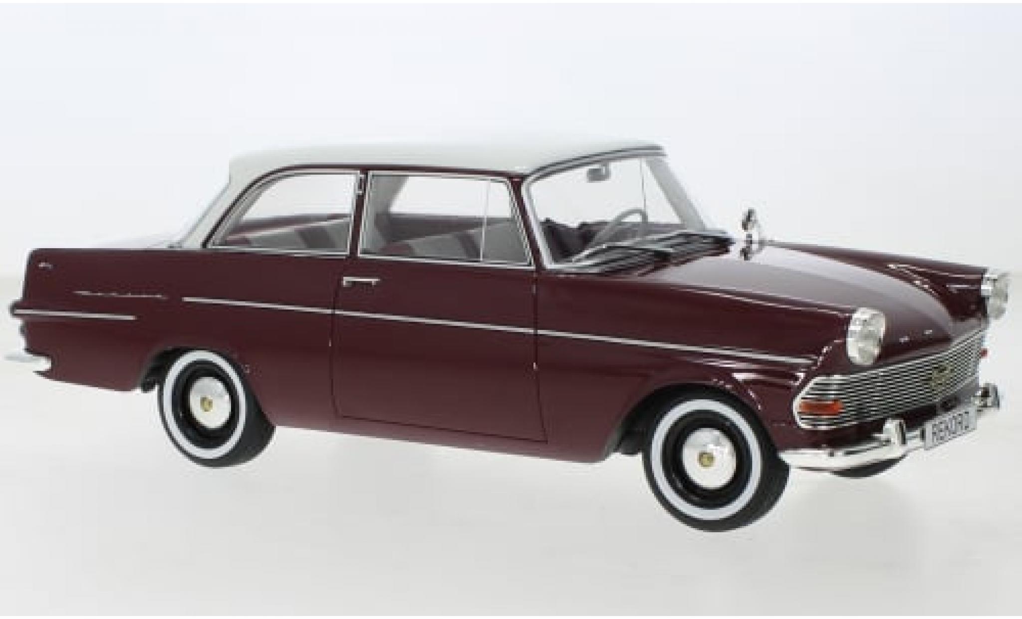 Opel Rekord 1/18 BoS Models P2 rot/weiss 1961 1:18 modellino in miniatura