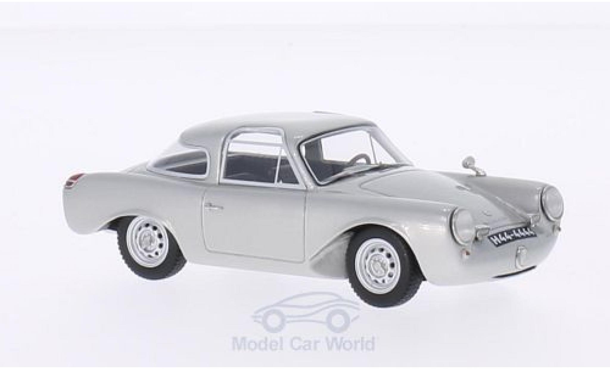 Porsche 356 Glockler 1/43 BoS Models Glöckler Coupe grigio 1954 modellino in miniatura