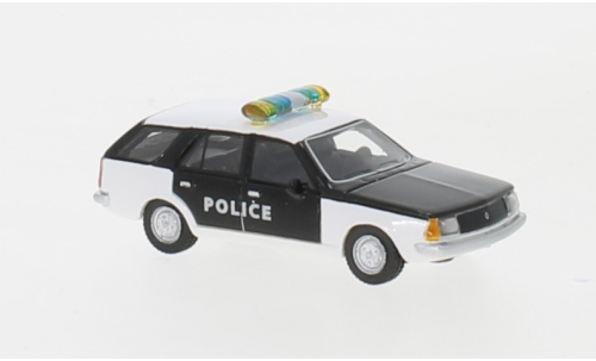 Renault 18 1/87 BoS Models Break bianco/nero Police 1978 modellino in miniatura