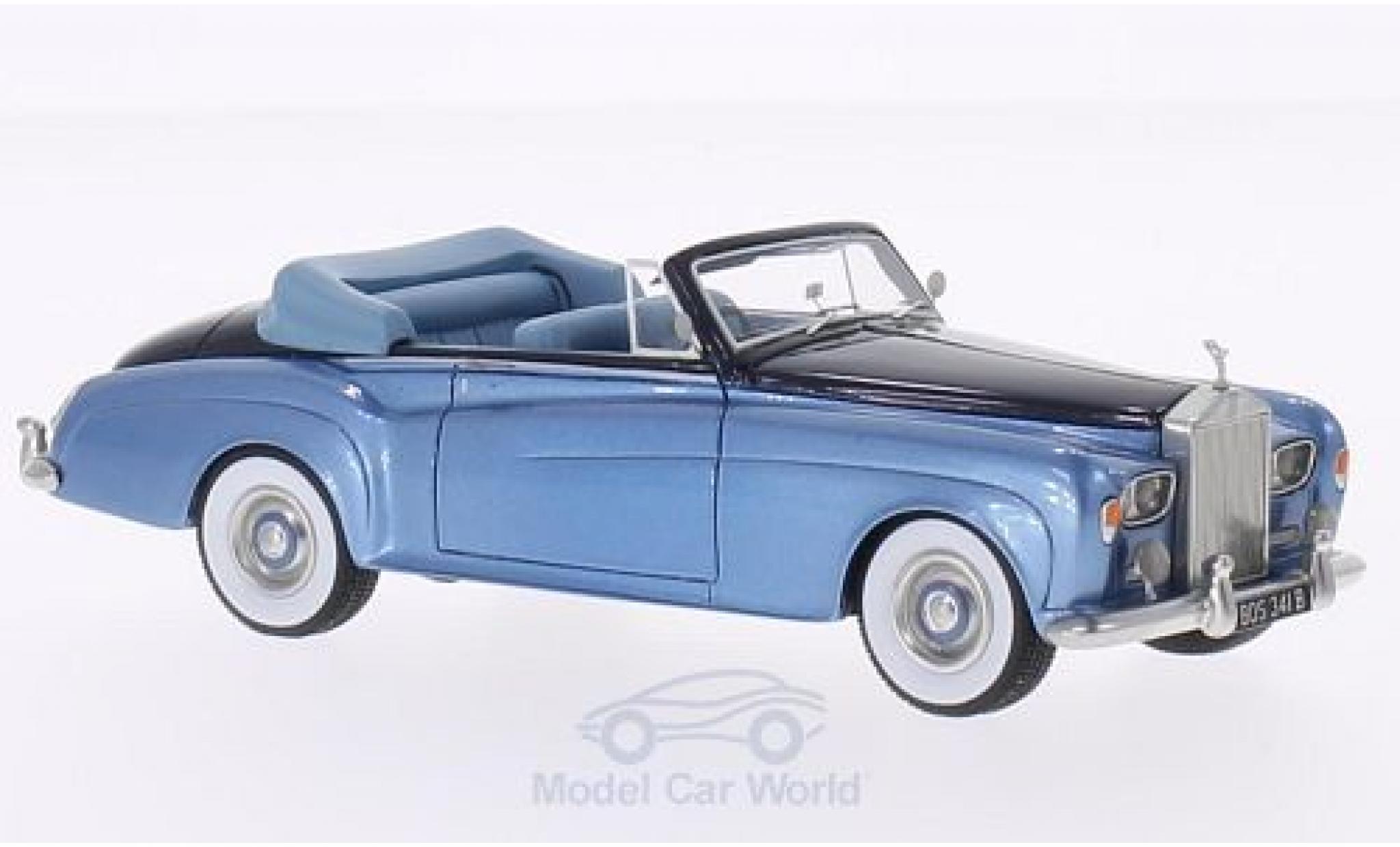 Rolls Royce Silver Cloud 1/43 BoS Models III DHC metallico blu/metallico blu RHD 1964 modellino in miniatura