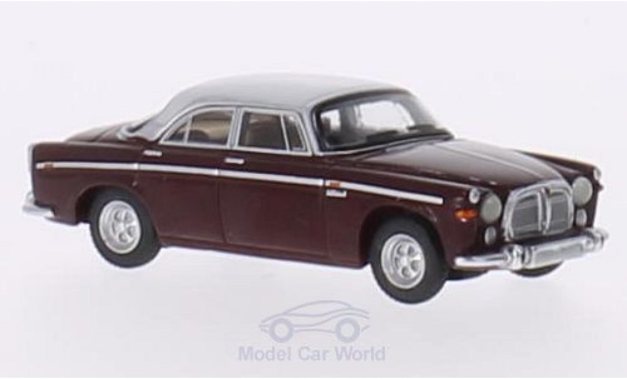 Rover P5B 1/87 BoS Models Coupe rosso/grigio RHD 1967 modellino in miniatura