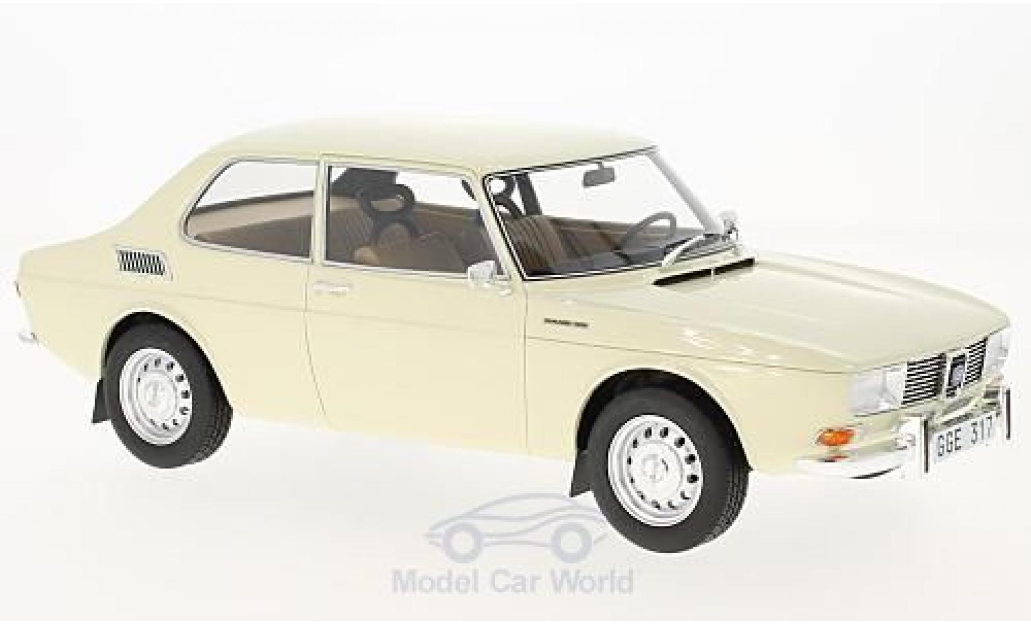 Saab 99 1/18 BoS Models beige 1971 modellino in miniatura