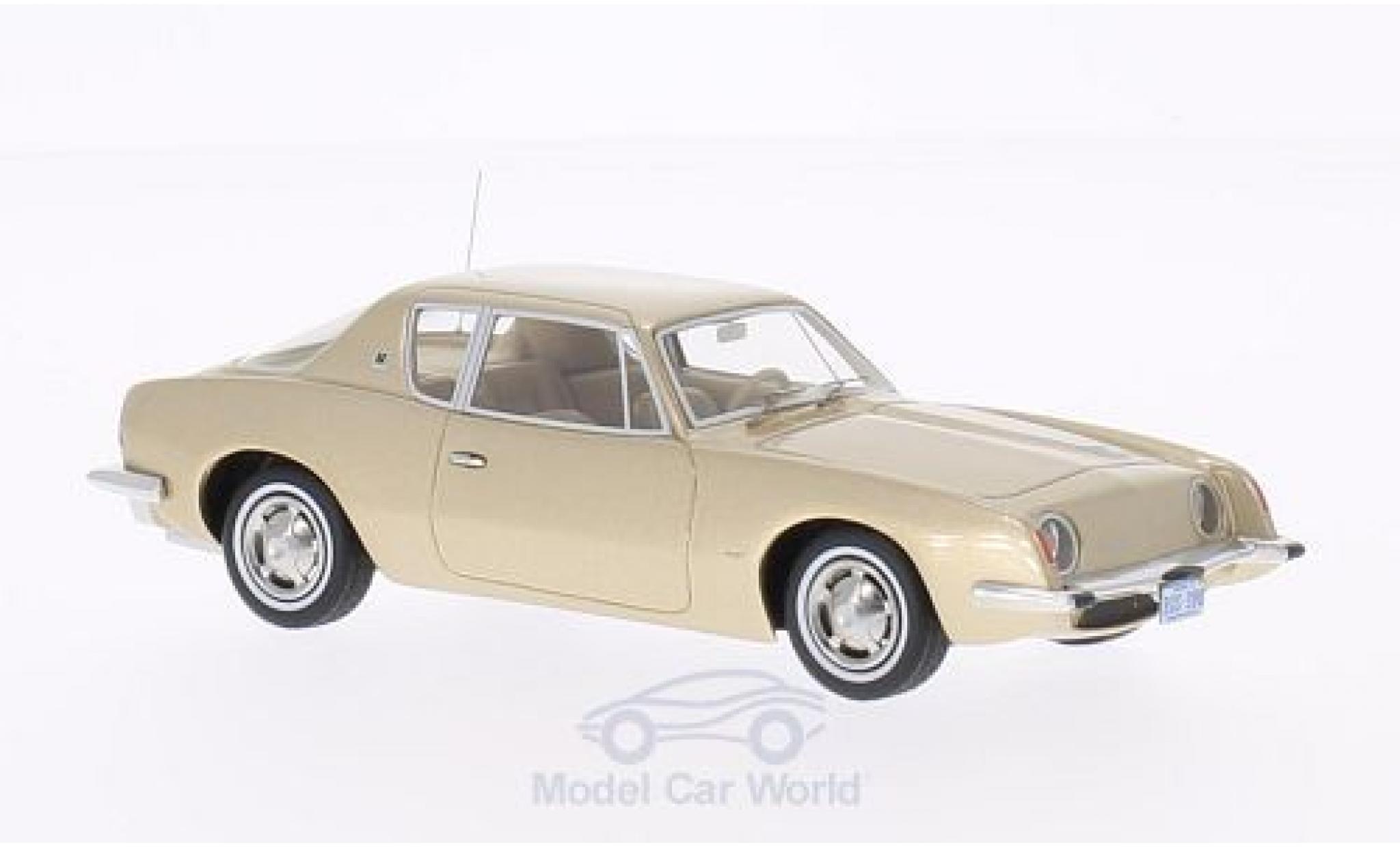 Studebaker Avanti 1/43 BoS Models metallico beige 1963 modellino in miniatura