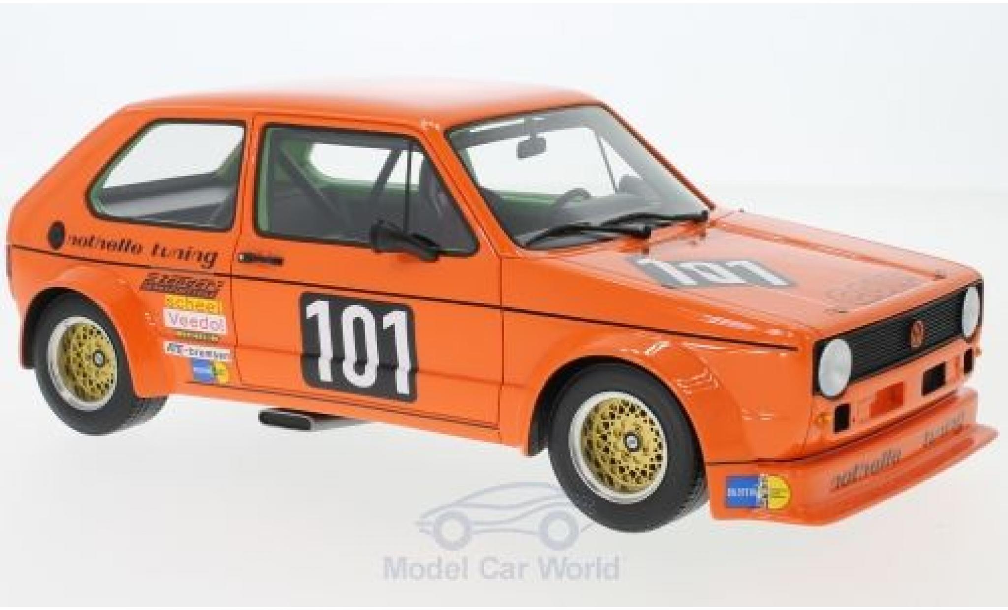Volkswagen Golf V 1/18 BoS Models I Gr.2 orange No.101 Note 1975 modellino in miniatura