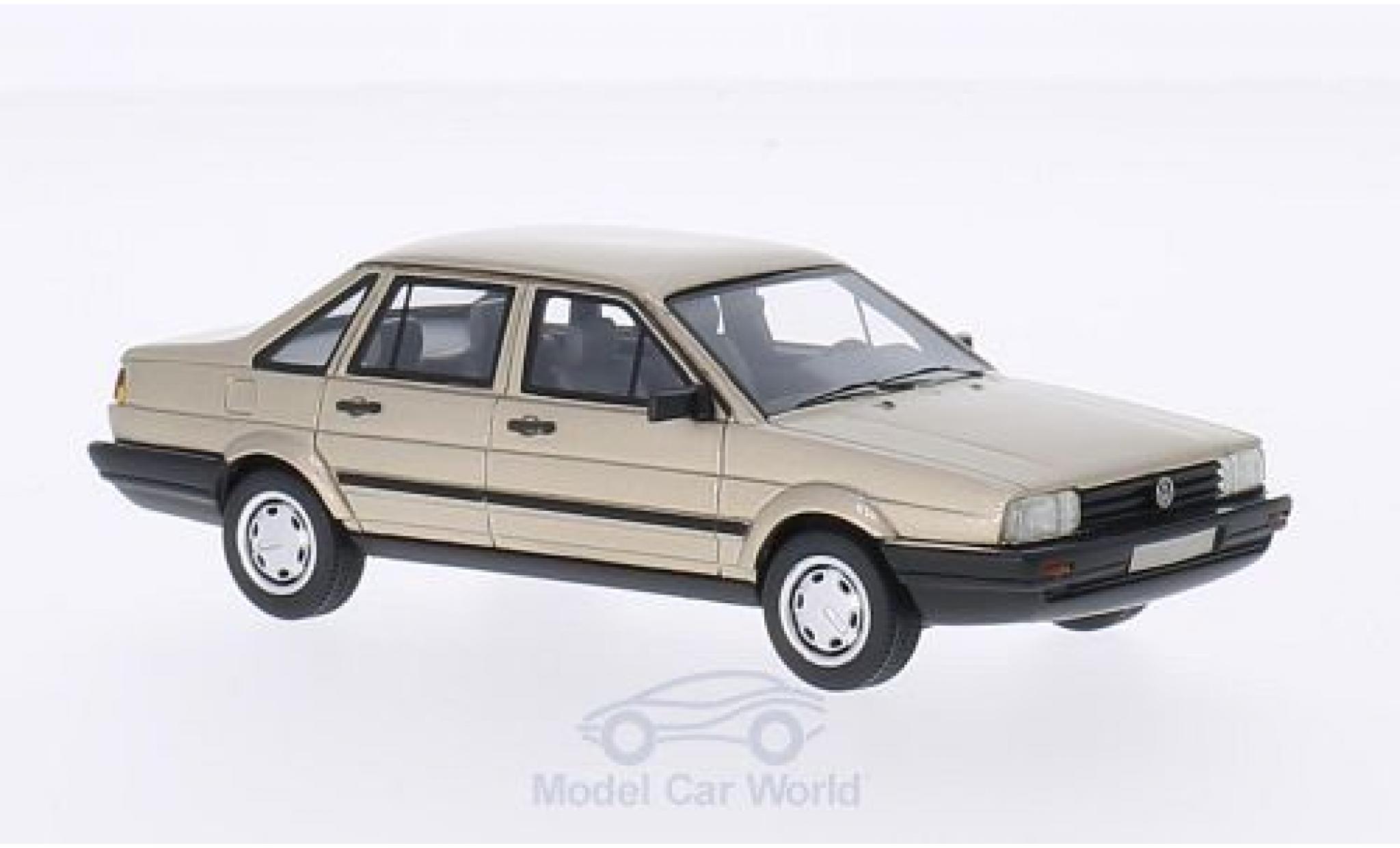 Volkswagen Passat 1/43 BoS Models /Santana metallico beige 1986 modellino in miniatura