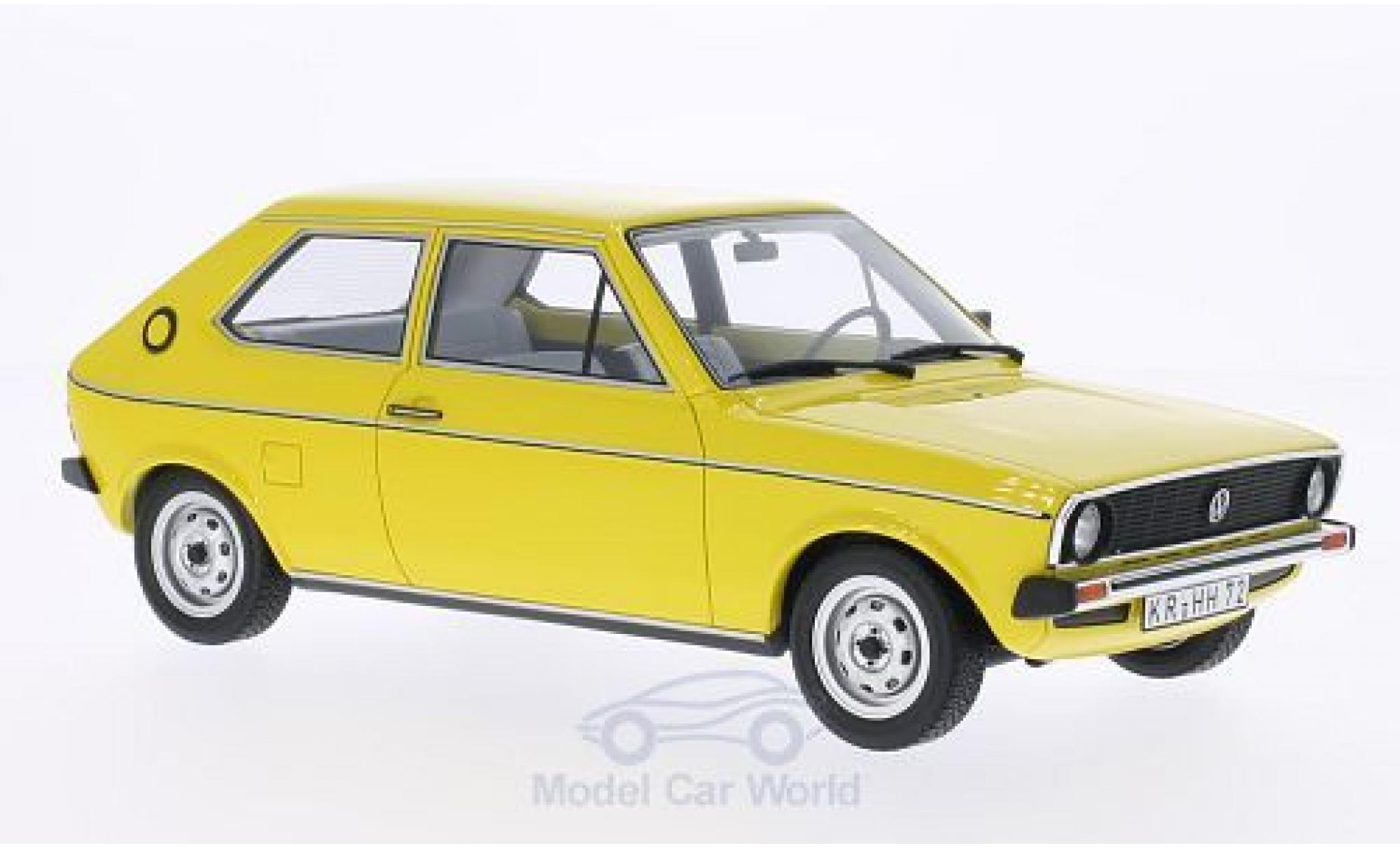 Volkswagen Polo 1/18 BoS Models I L (Typ 86) giallo 1975 modellino in miniatura