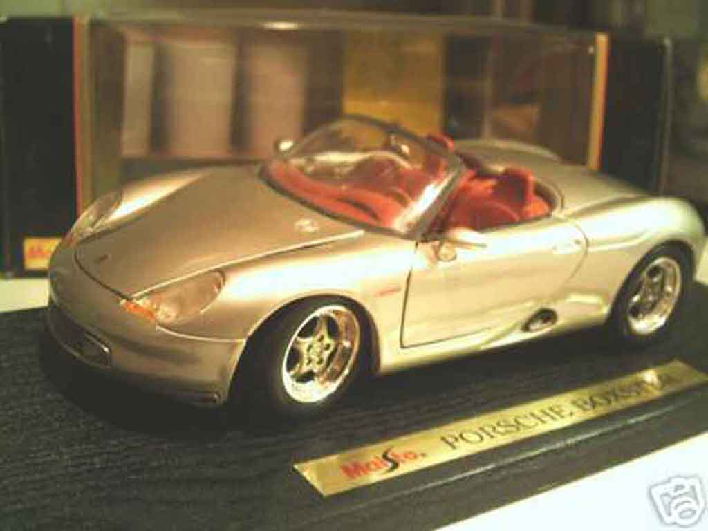 Porsche Boxster 1/18 Maisto grigio modellino in miniatura