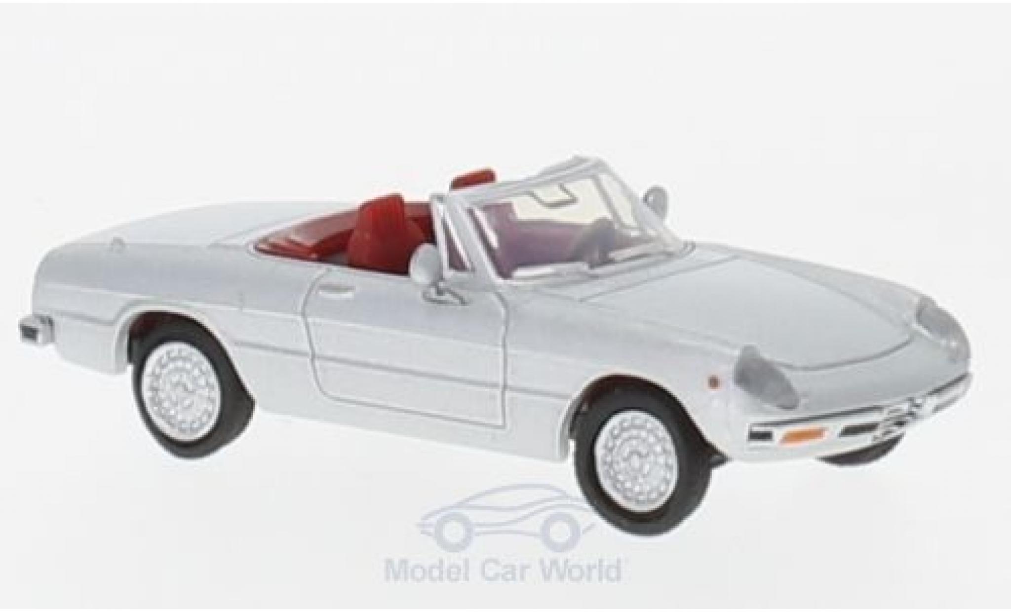 Alfa Romeo Spider 1/87 Brekina 2000 Fastback grigio modellino in miniatura