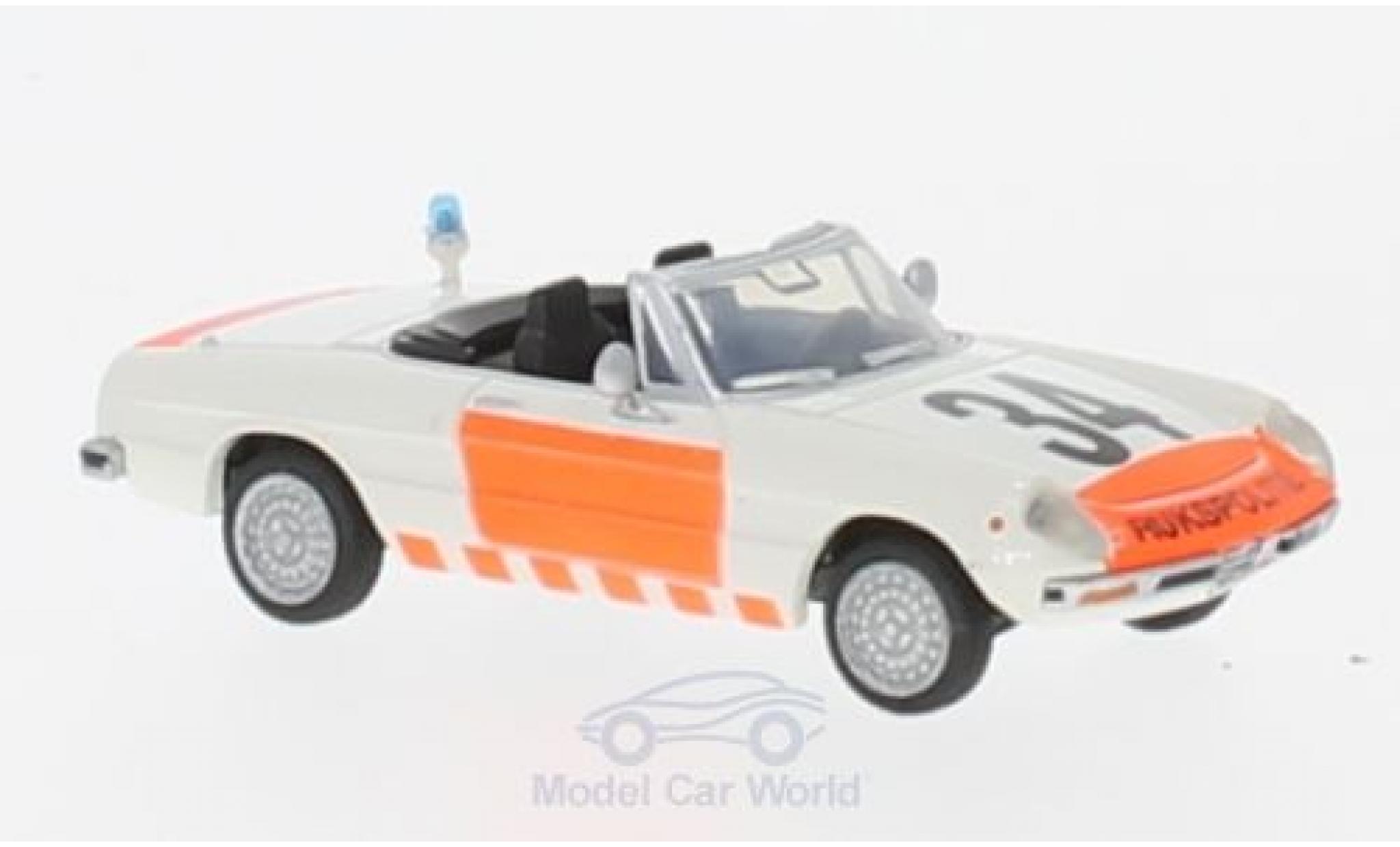 Alfa Romeo Spider 1/87 Brekina Fastback Rijkspolitie 34 modellino in miniatura