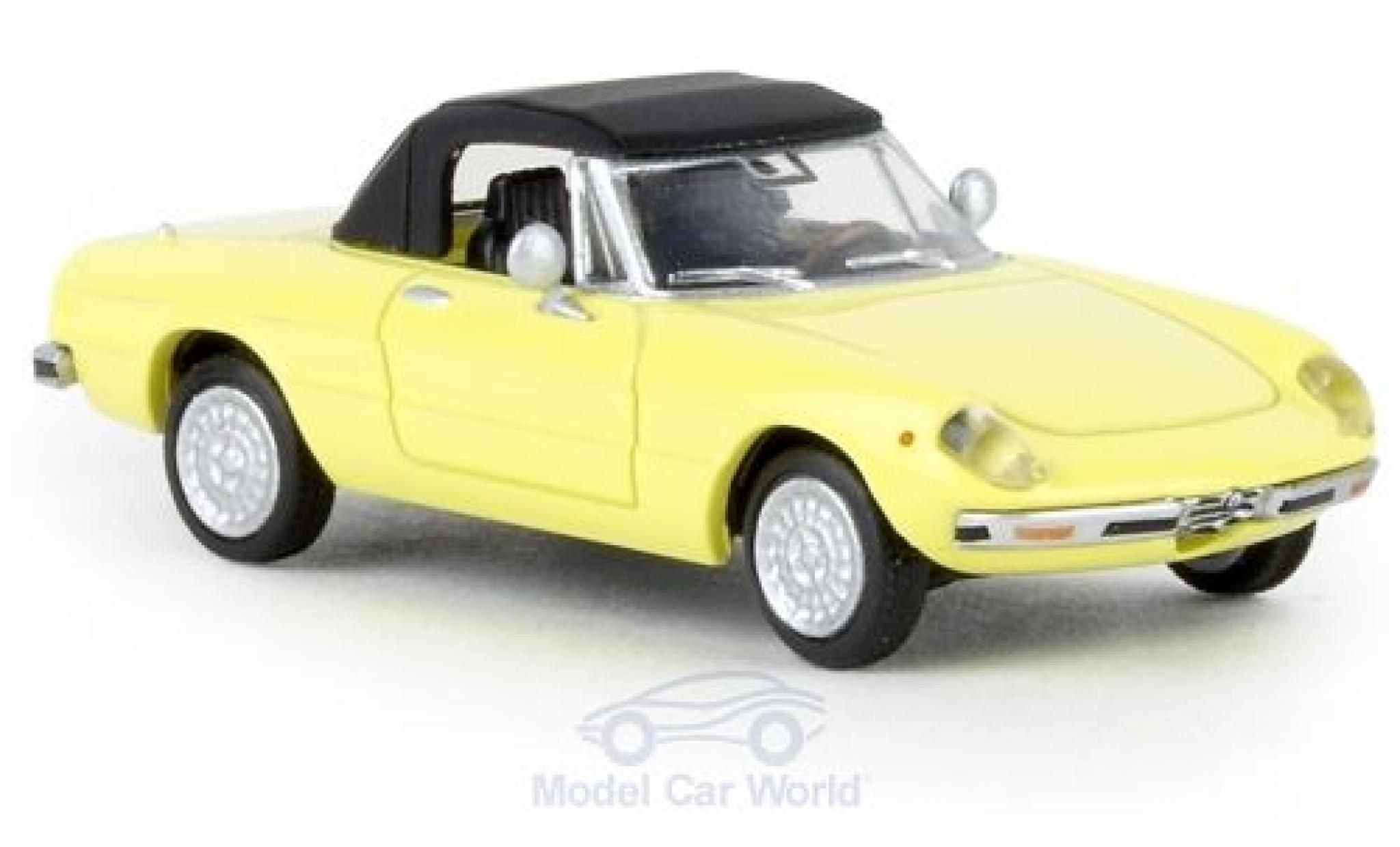 Alfa Romeo Spider 1/87 Brekina giallo 1969 geschlossen TD modellino in miniatura