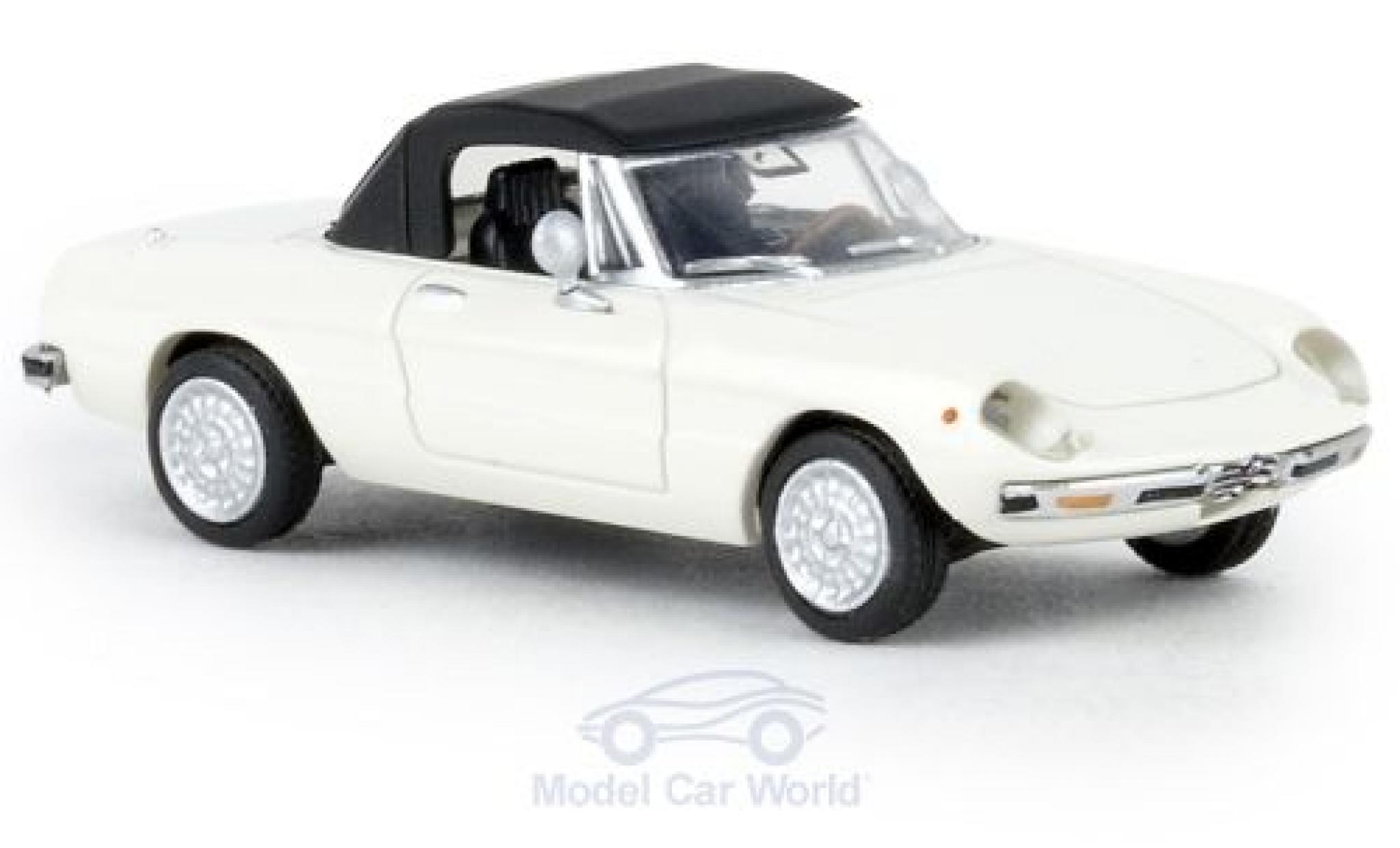 Alfa Romeo Spider 1/87 Brekina bianco 1969 geschlossen TD modellino in miniatura