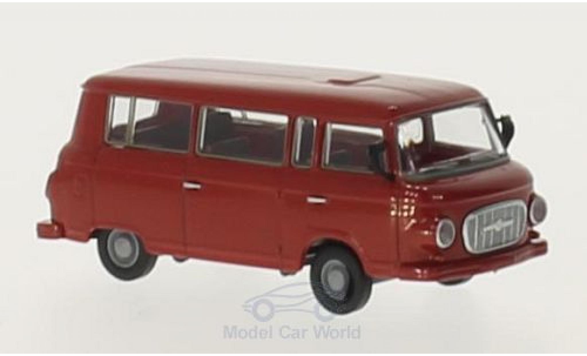 Barkas B 1000 1/87 Brekina Bus rosso modellino in miniatura