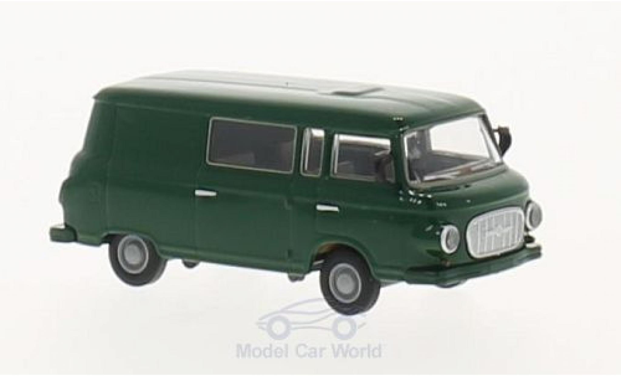Barkas B 1000 1/87 Brekina verde Halbbus modellino in miniatura