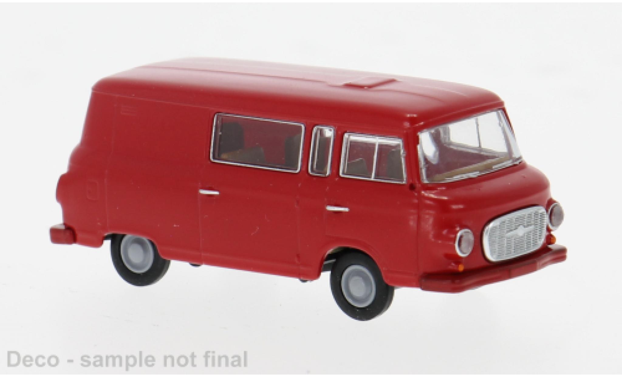 Barkas B 1000 1/87 Brekina Halbbus rot 1962 1:87 modellino in miniatura