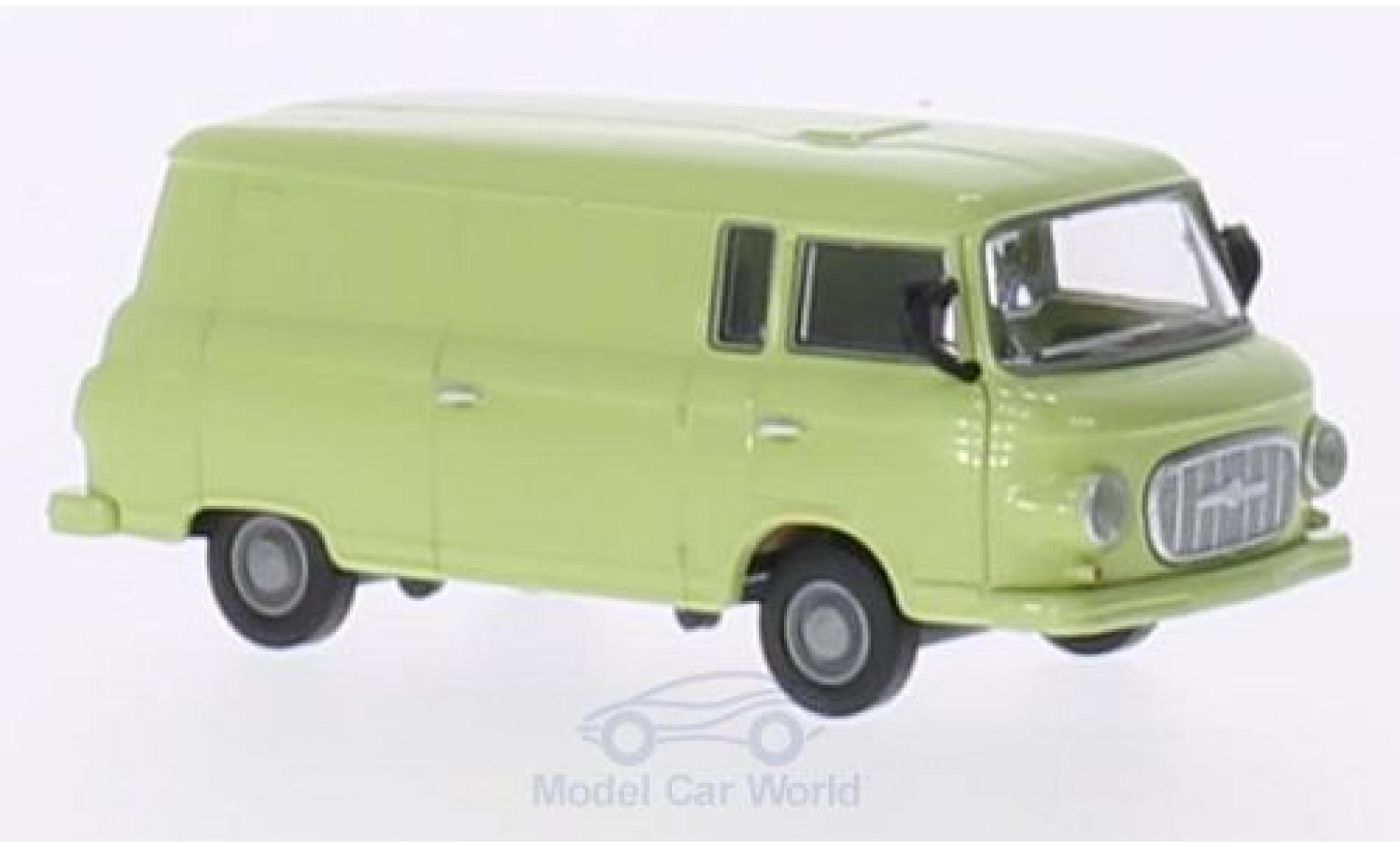 Barkas B 1000 1/87 Brekina Kasten verde modellino in miniatura