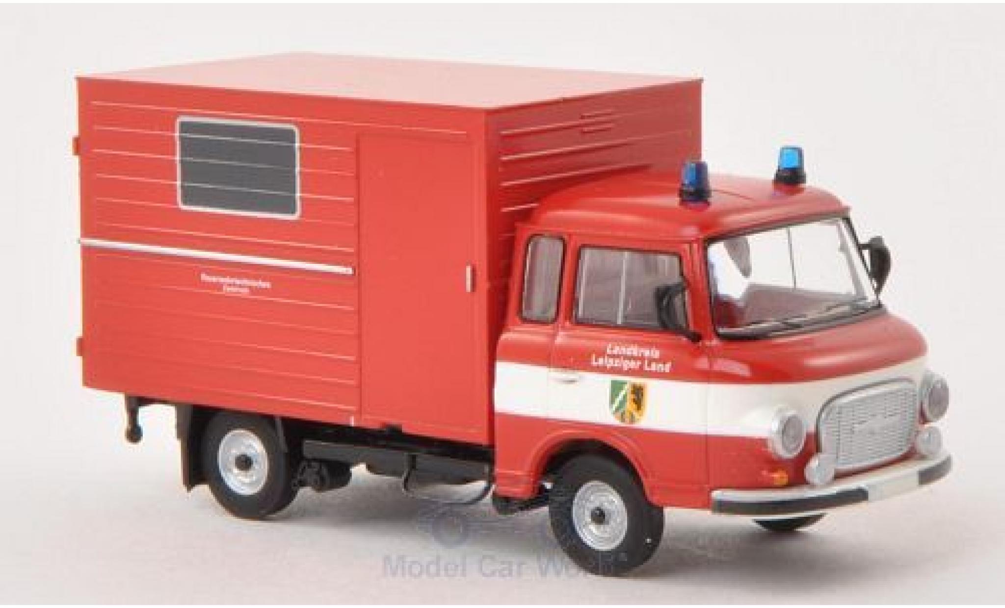 Barkas B 1000 1/87 Brekina Koffer Feuerwehr Leipziger Land modellino in miniatura