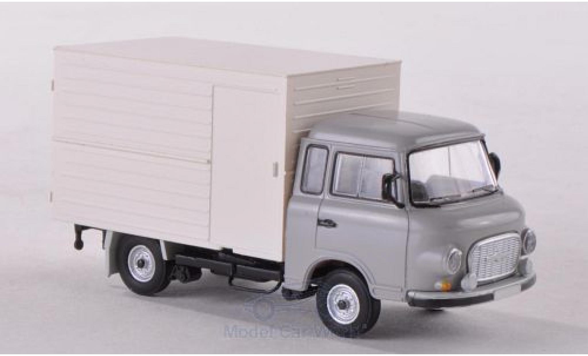 Barkas B 1000 1/87 Brekina Koffer grigio modellino in miniatura
