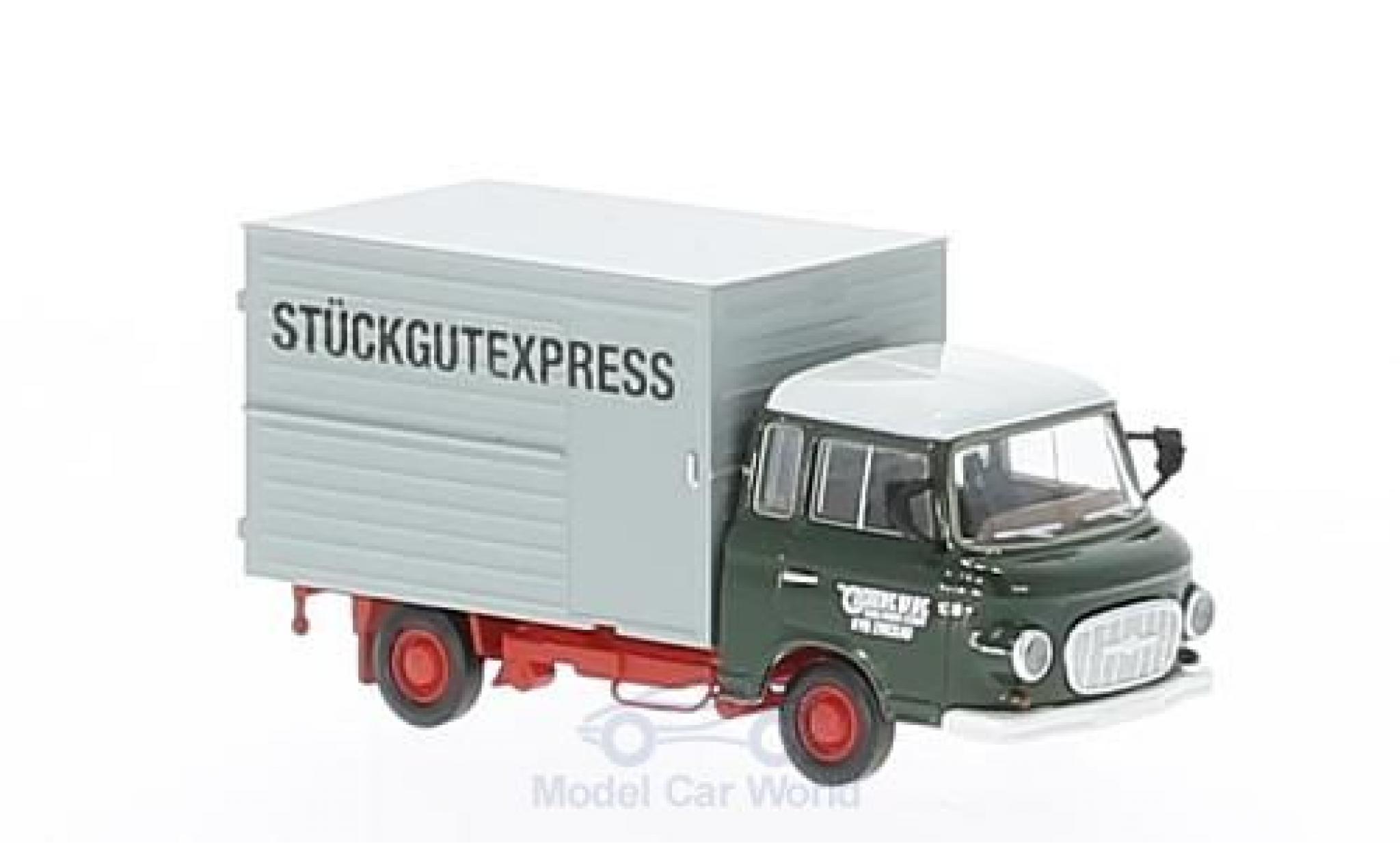 Barkas B 1000 1/87 Brekina KVK Zwikau Stückgutexpress Koffer modellino in miniatura