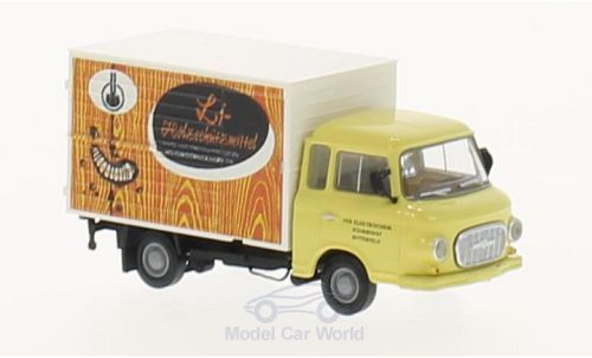 Barkas B 1000 1/87 Brekina VEB Bitterfeld Koffer modellino in miniatura