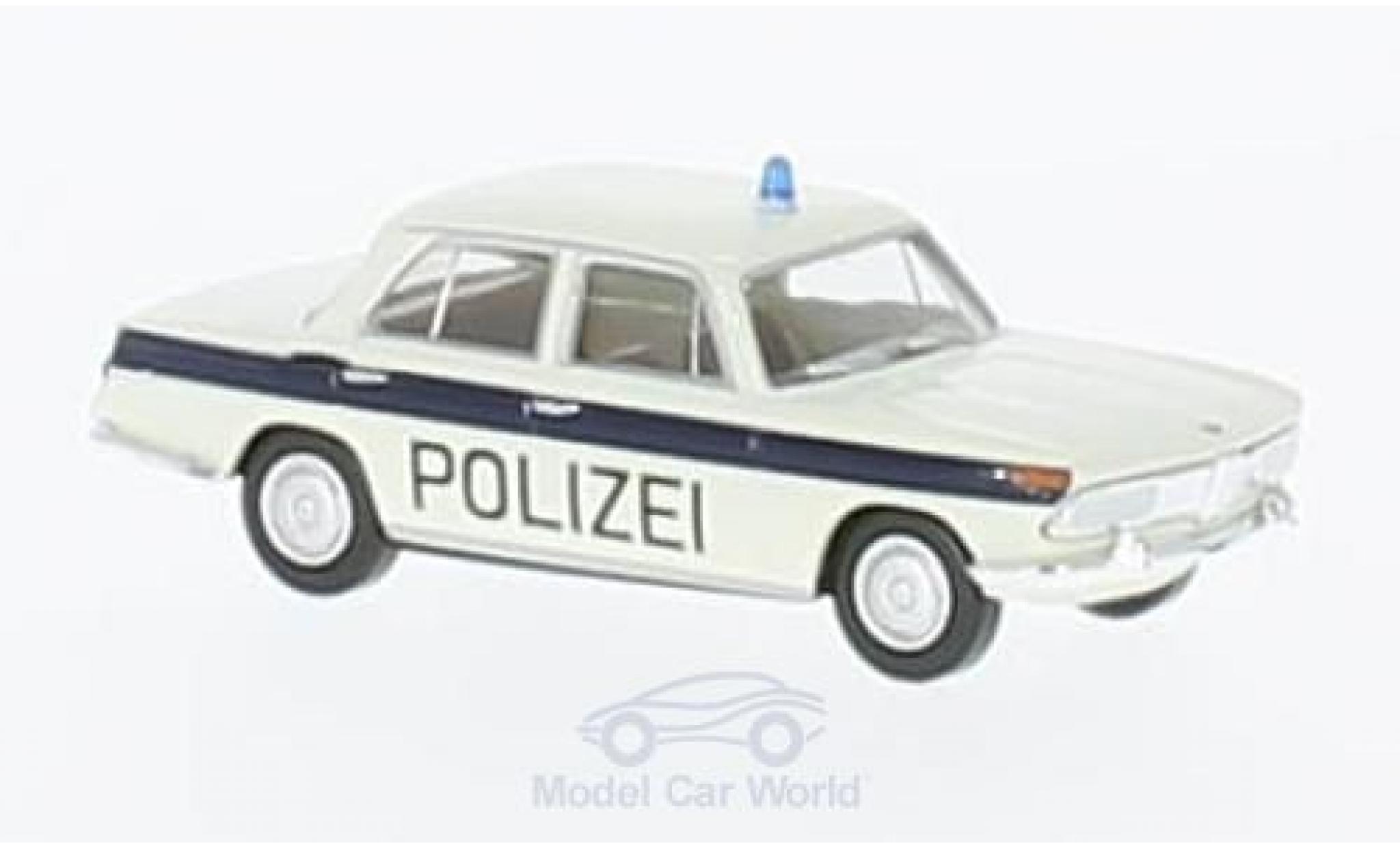 Bmw 2000 A 1/87 Brekina bianco/blu Polizei Solothurn modellino in miniatura