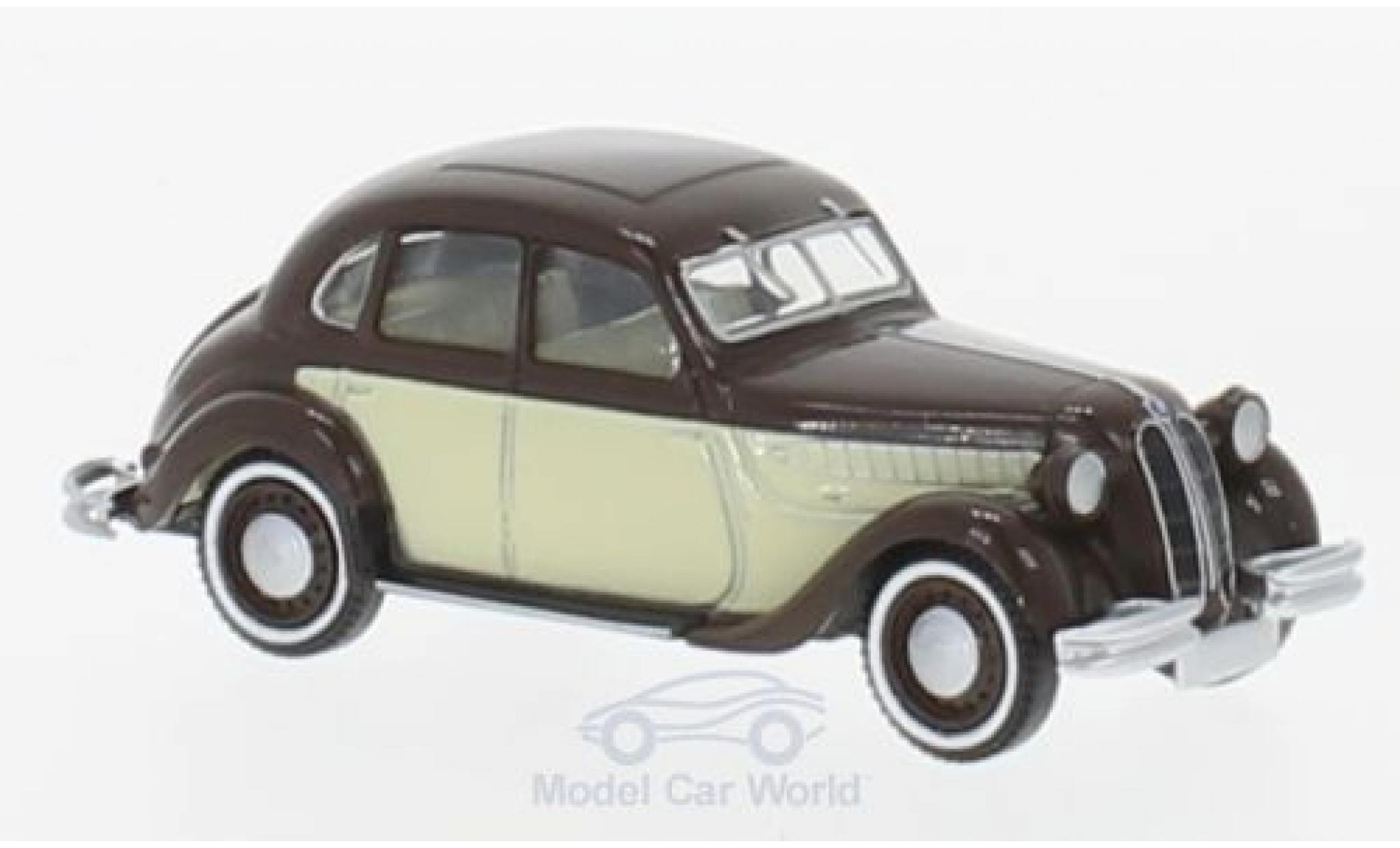 Bmw 326 1/87 Brekina marroneee/beige modellino in miniatura