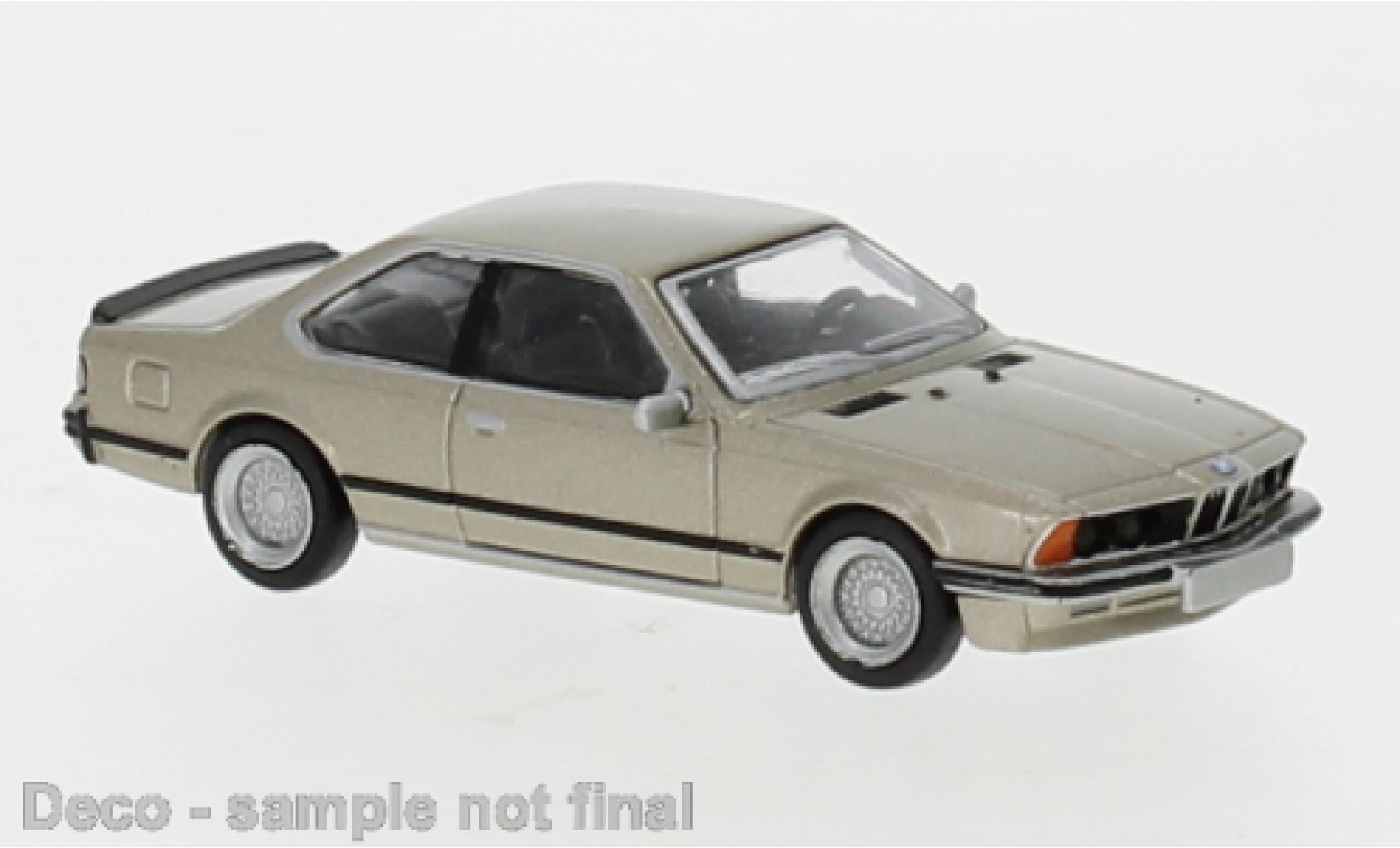 Bmw 635 1/87 Brekina i metallico gold 1977 modellino in miniatura