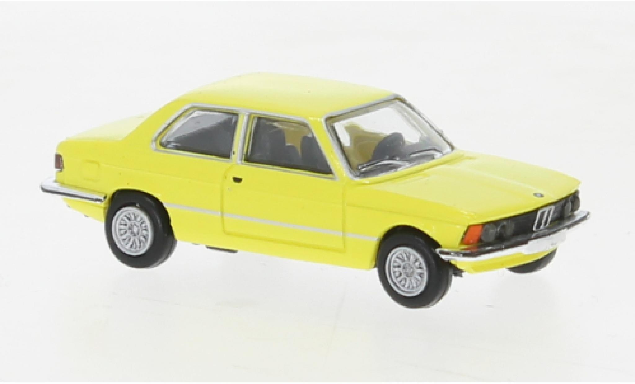 Bmw 323 1/87 Brekina i giallo clair 1975 modellino in miniatura