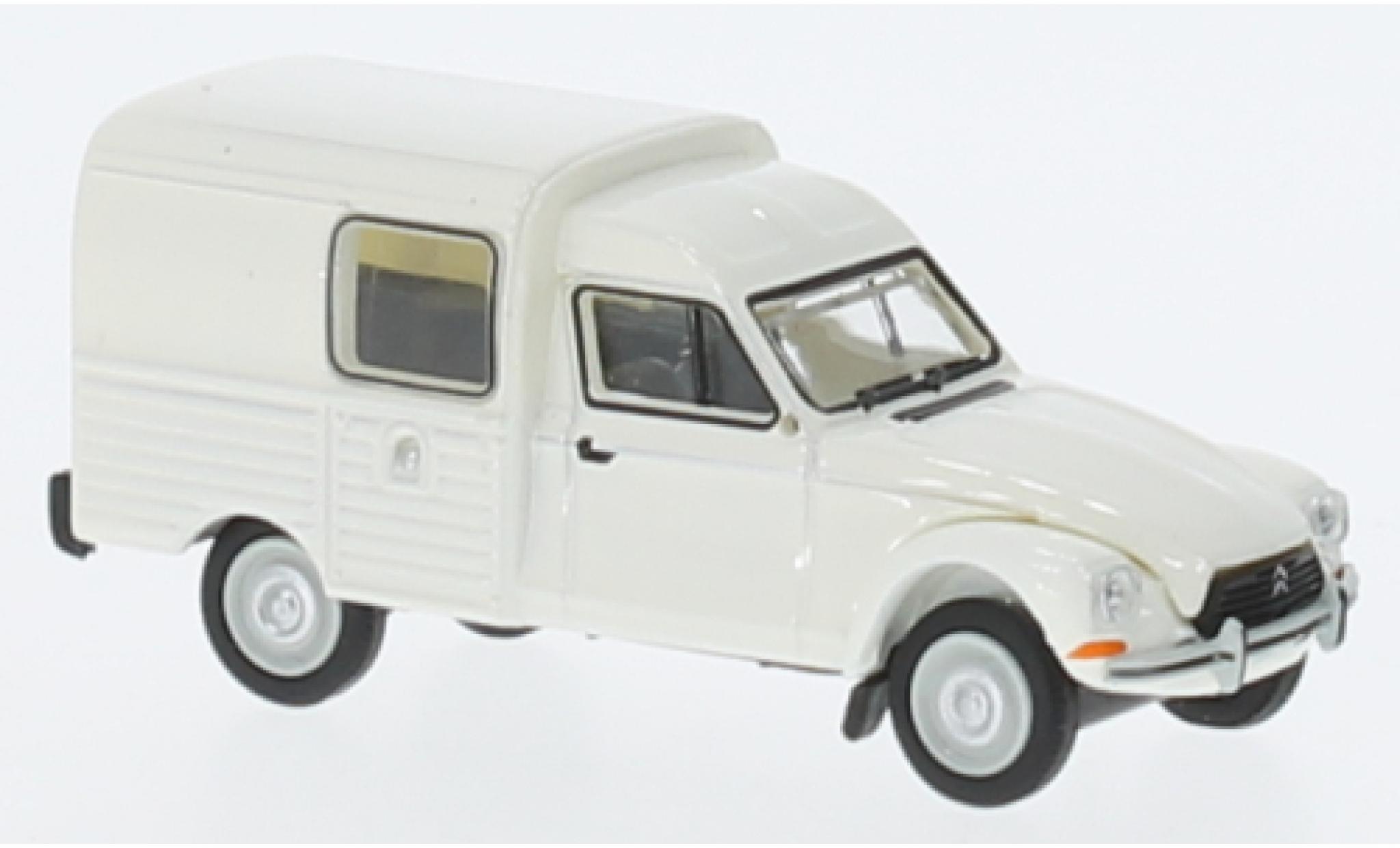 Citroen Acadiane 1/87 Brekina bianco 1976 modellino in miniatura