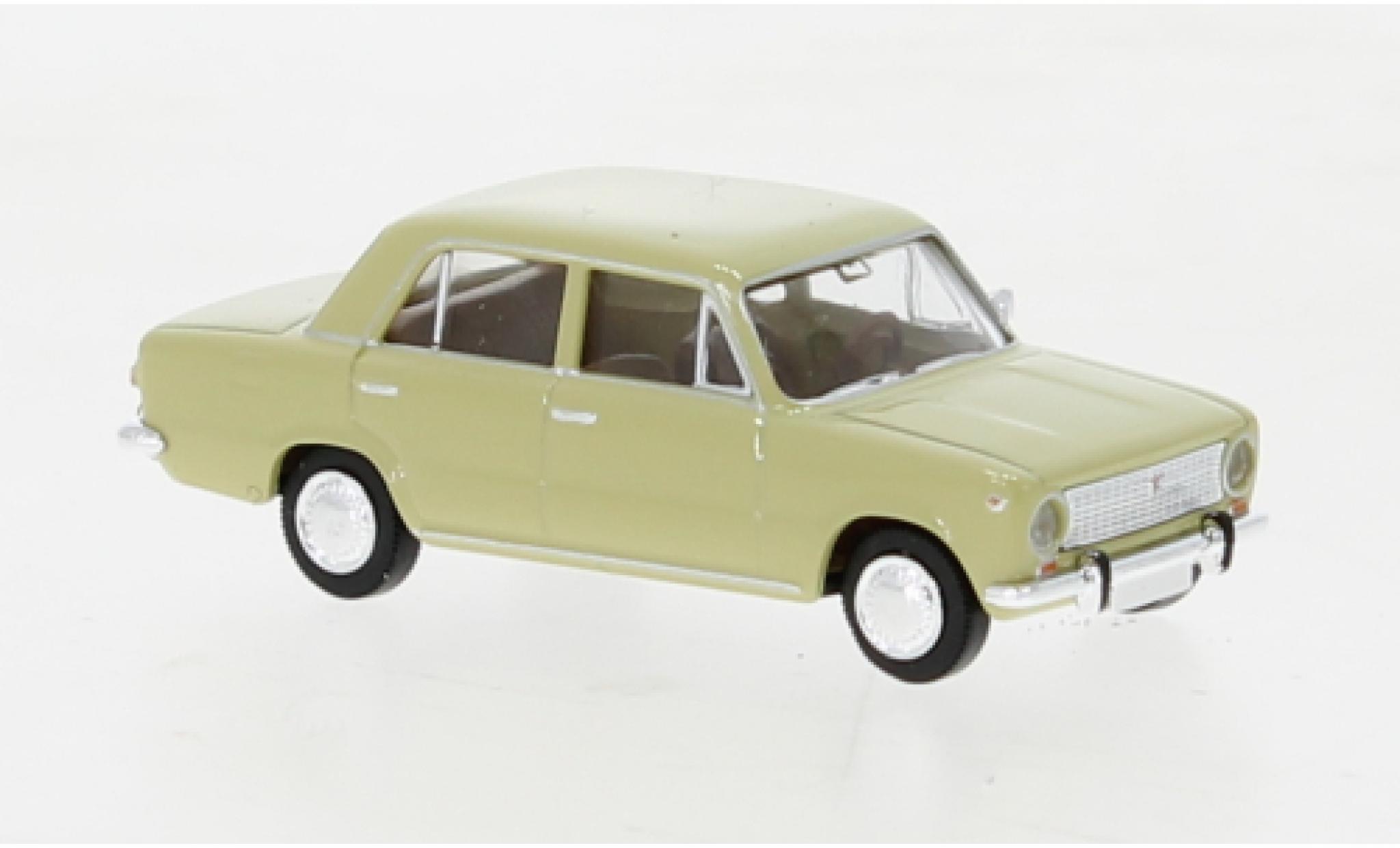 Fiat 124 1/87 Brekina beige 1966 modellino in miniatura