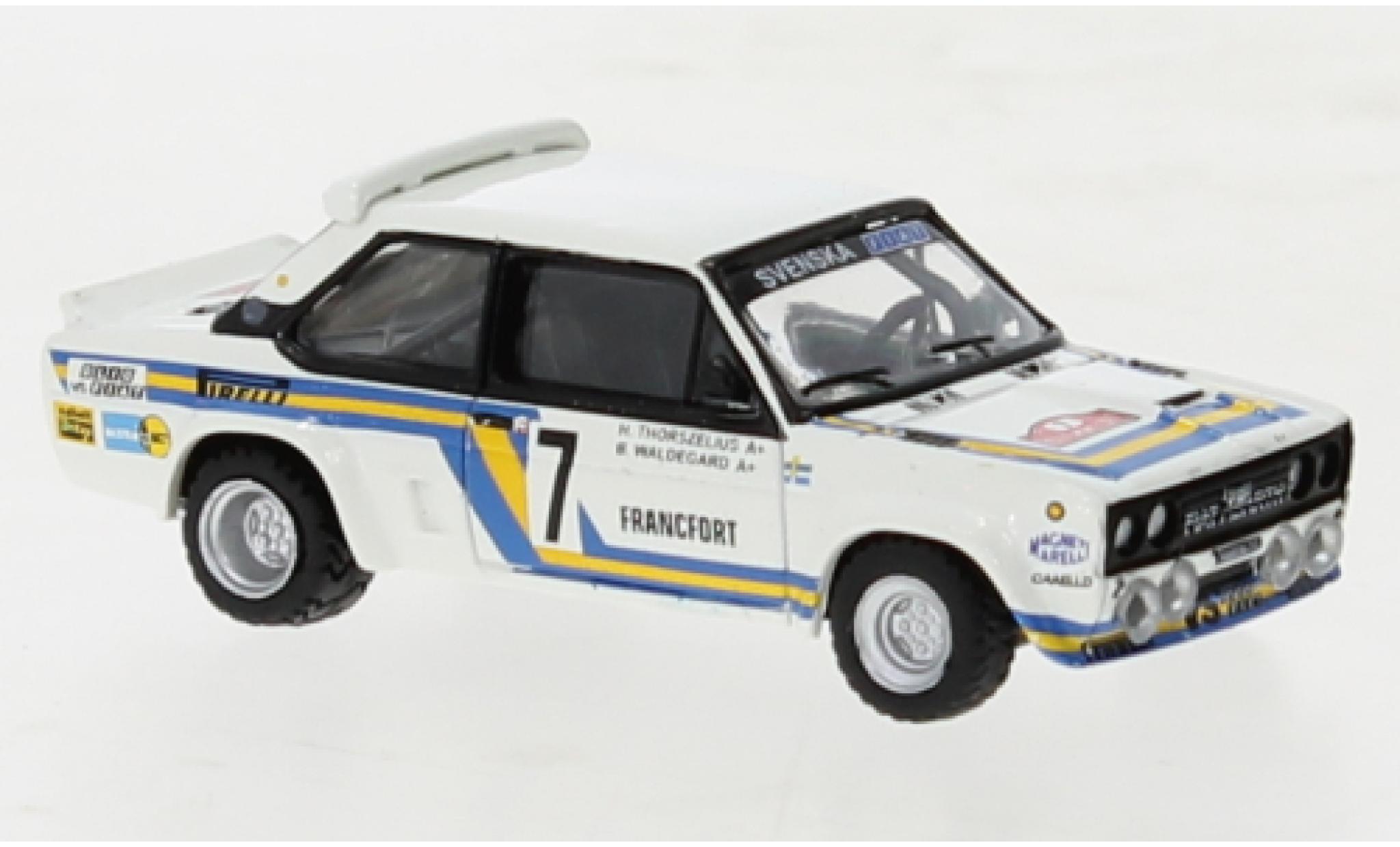 Fiat 131 1/87 Brekina Abarth No.7 Svenska Monte Carlo 1980 modellino in miniatura