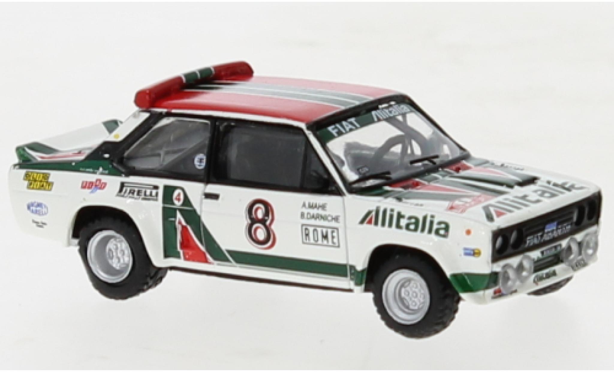 Fiat 131 1/87 Brekina Abarth No.8 Alitalia 1978 modellino in miniatura