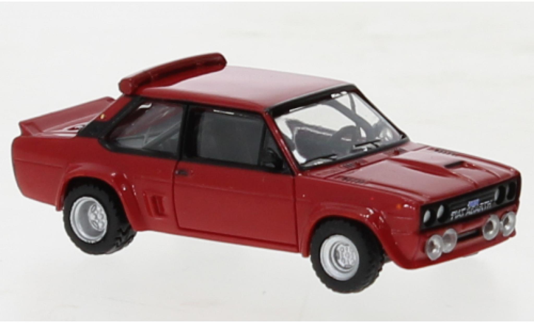 Fiat 131 1/87 Brekina Abarth rosso 1975 modellino in miniatura