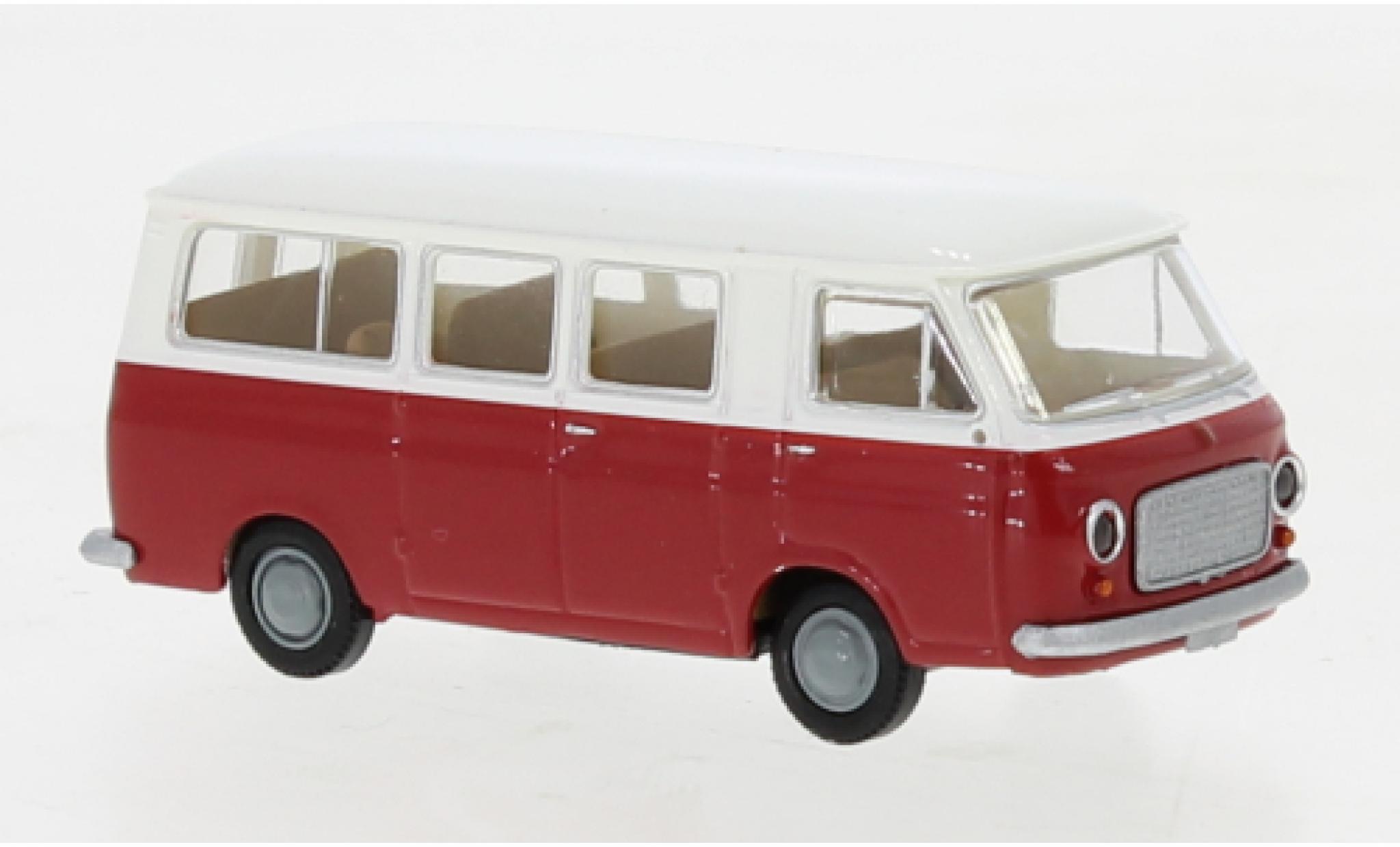Fiat 238 1/87 Brekina bus bianco/rosso 1966 modellino in miniatura