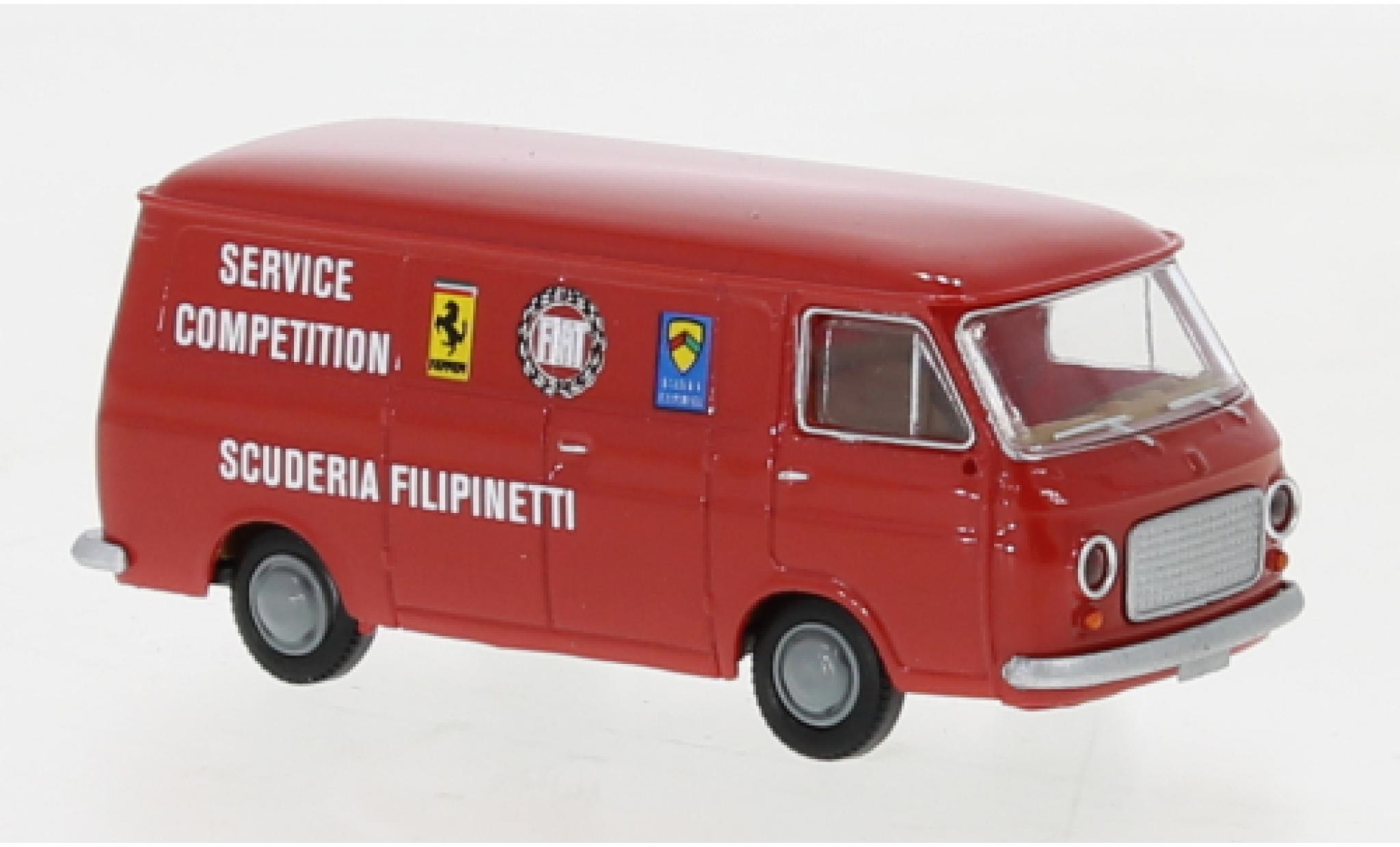 Fiat 238 1/87 Brekina fourgon Filipinetti Service 1966 modellino in miniatura