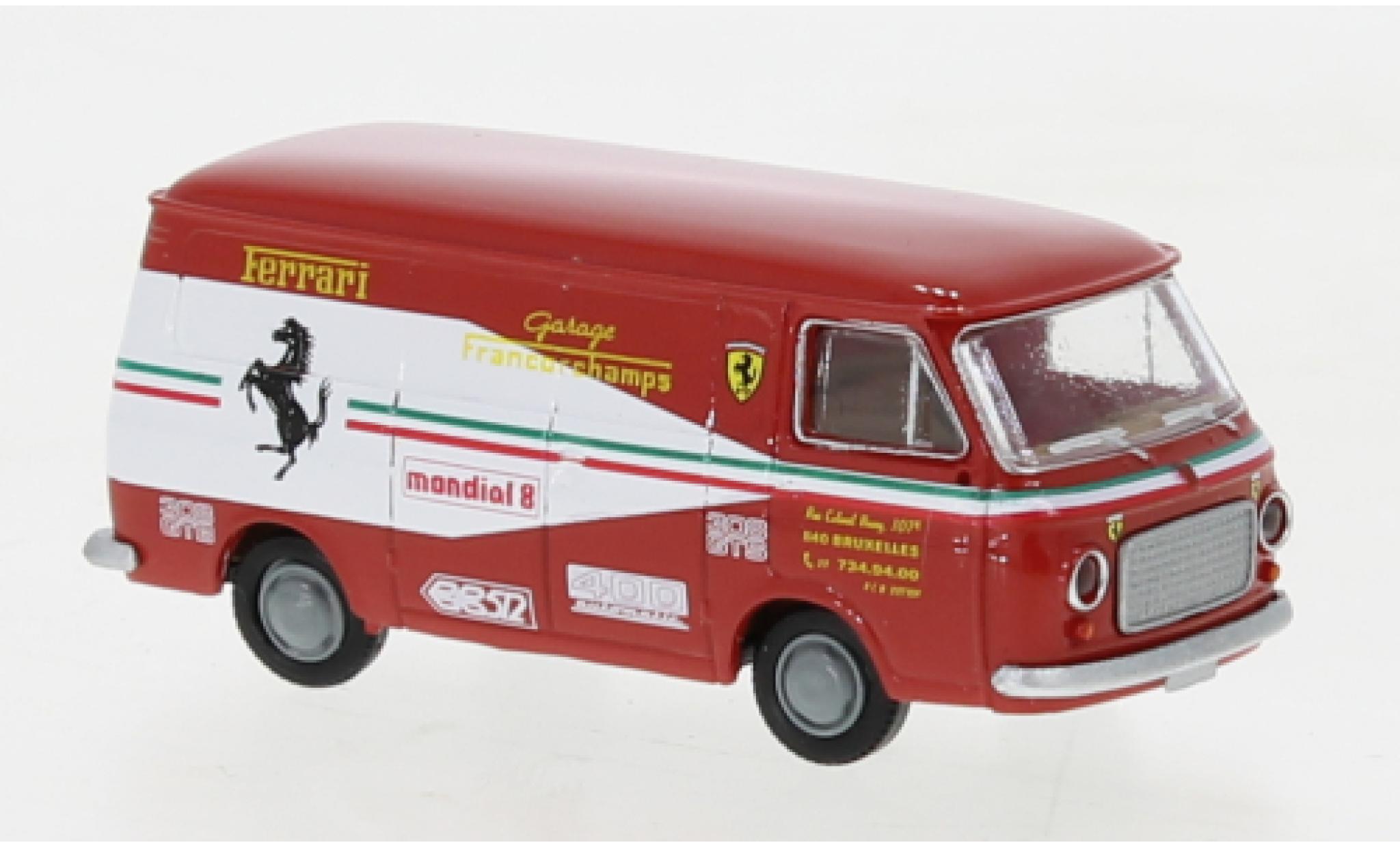Fiat 238 1/87 Brekina fourgon garage Francorchamps 1966 modellino in miniatura