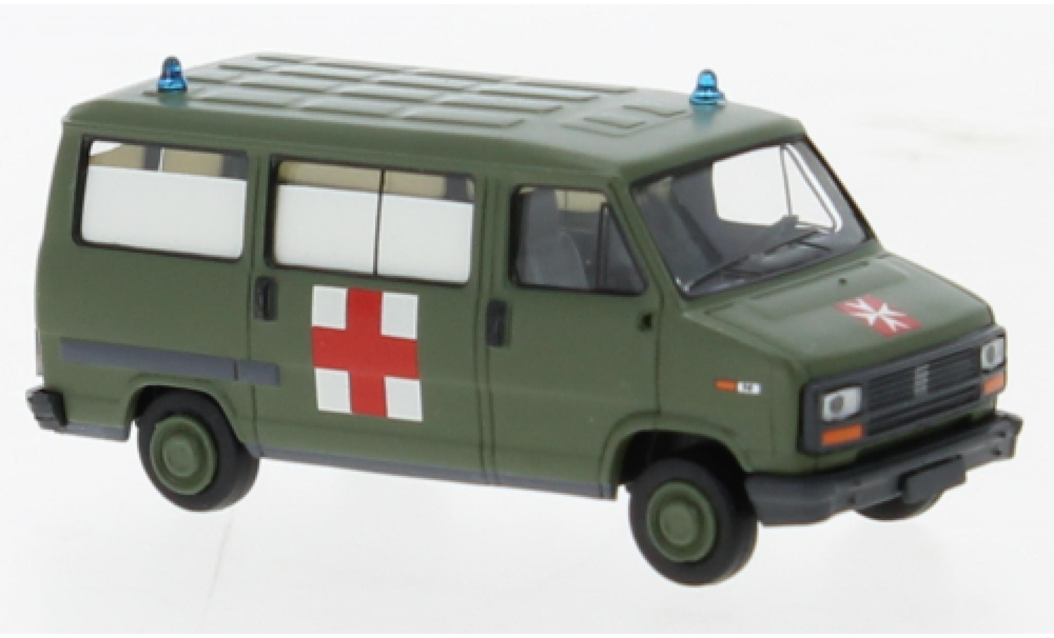 Fiat Ducato 1/87 Brekina bus Militärambulanz 1982 modellino in miniatura