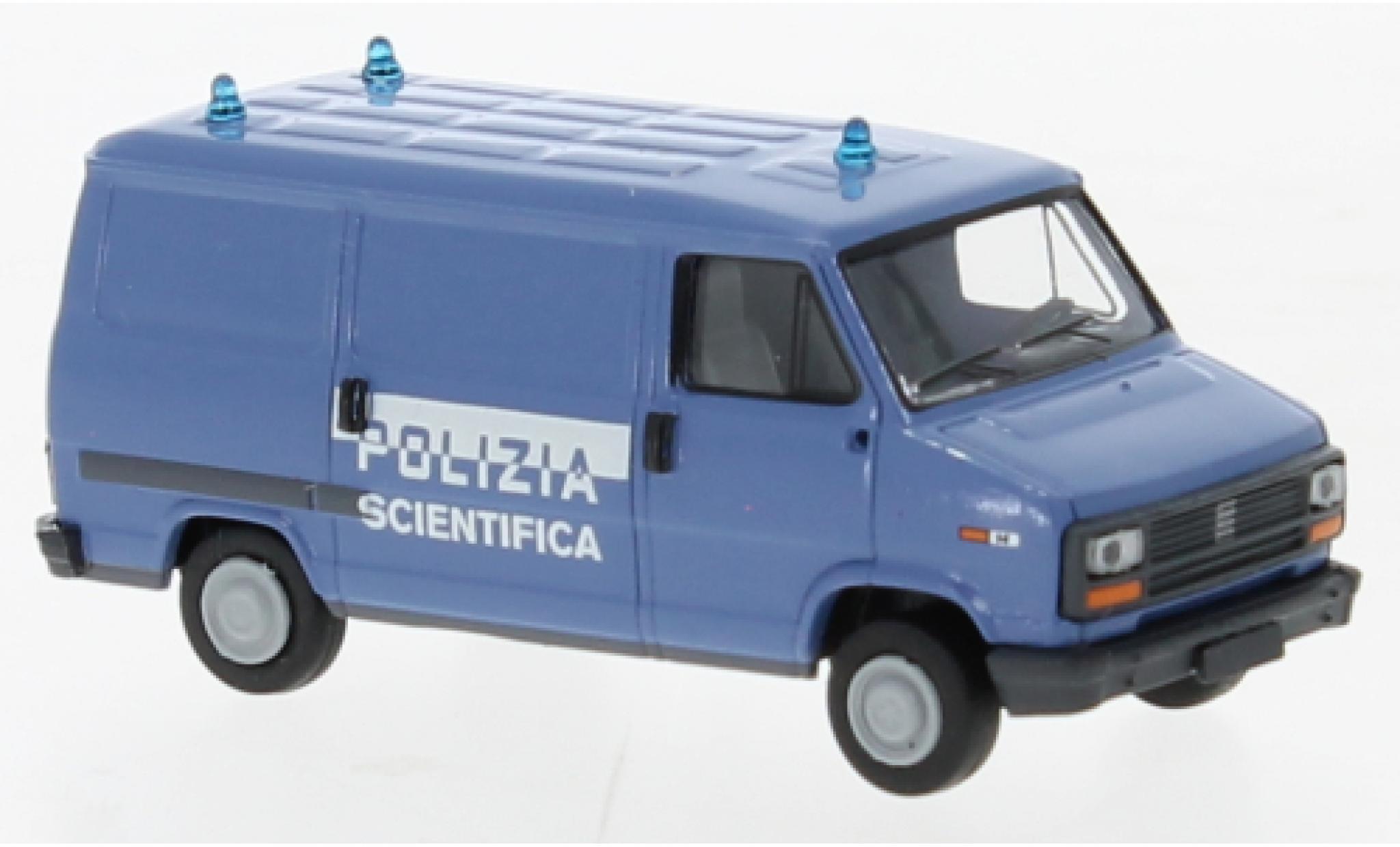 Fiat Ducato 1/87 Brekina fourgon Polizia Scientifica 1982 modellino in miniatura