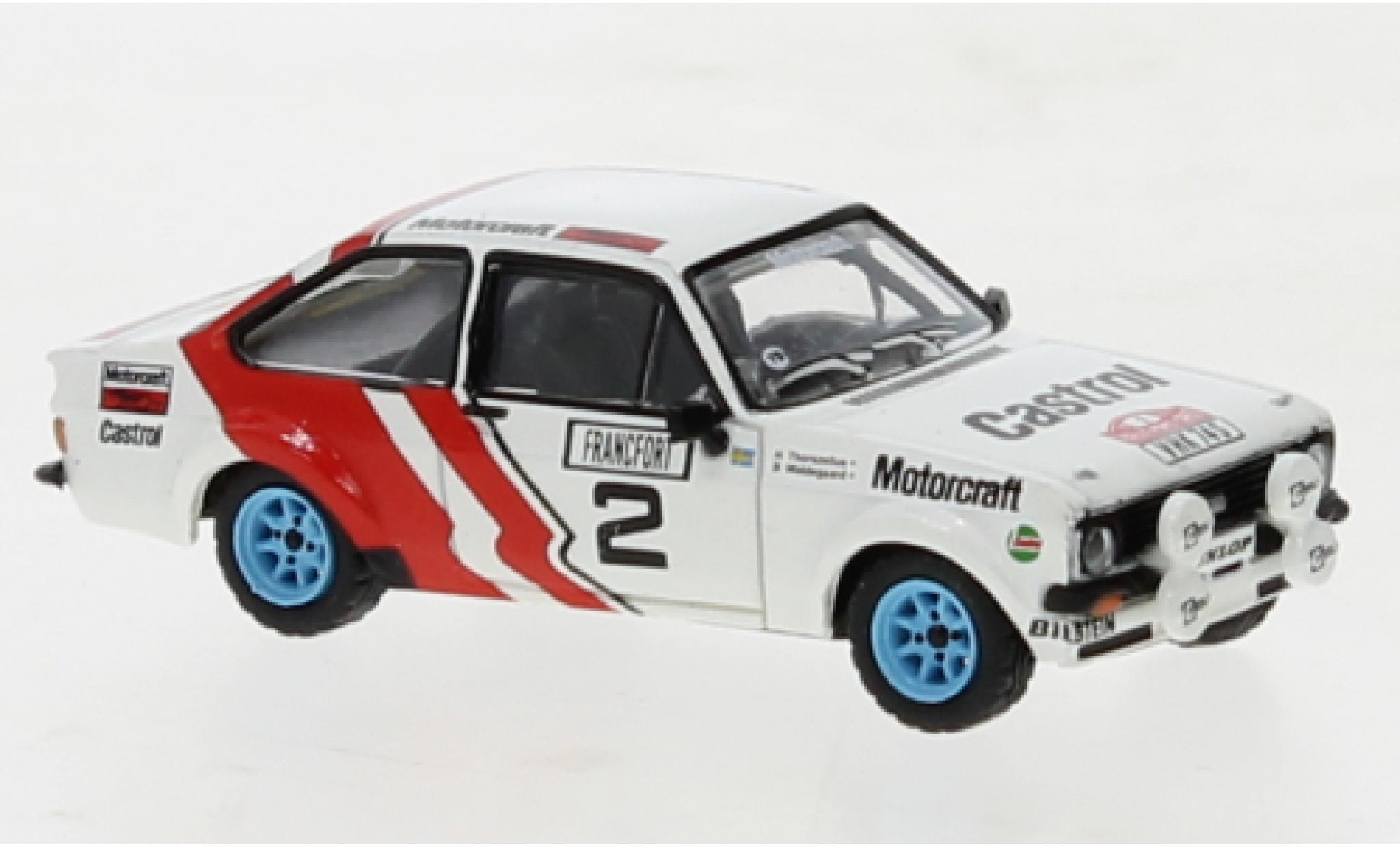 Ford Escort 1/87 Brekina RS 1800 No.2 Rallye Monte Carlo 1979 modellino in miniatura