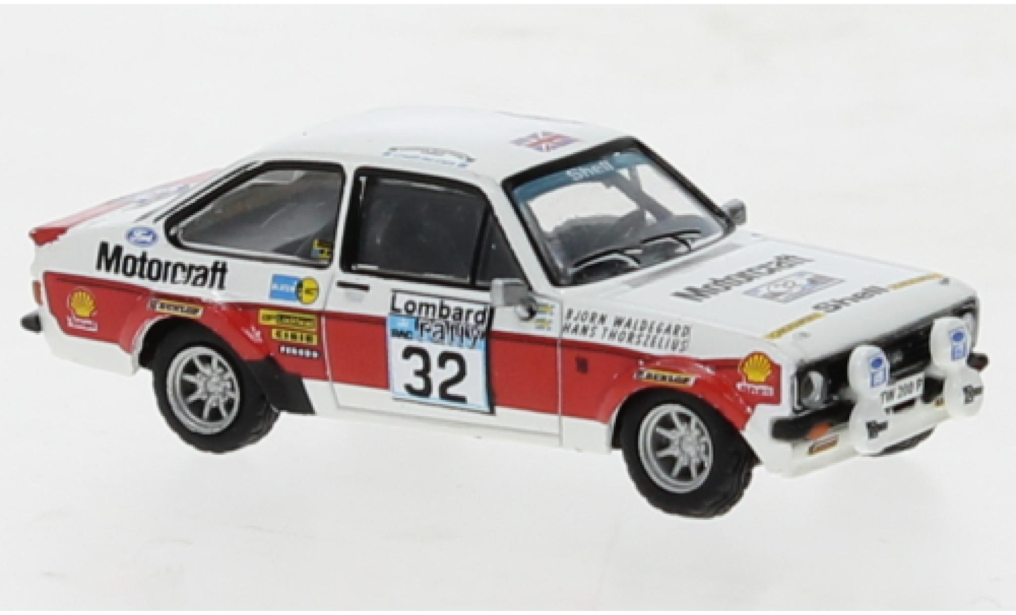 Ford Escort 1/87 Brekina RS 1800 No.32 Rallye RAC Lombard 1976 modellino in miniatura